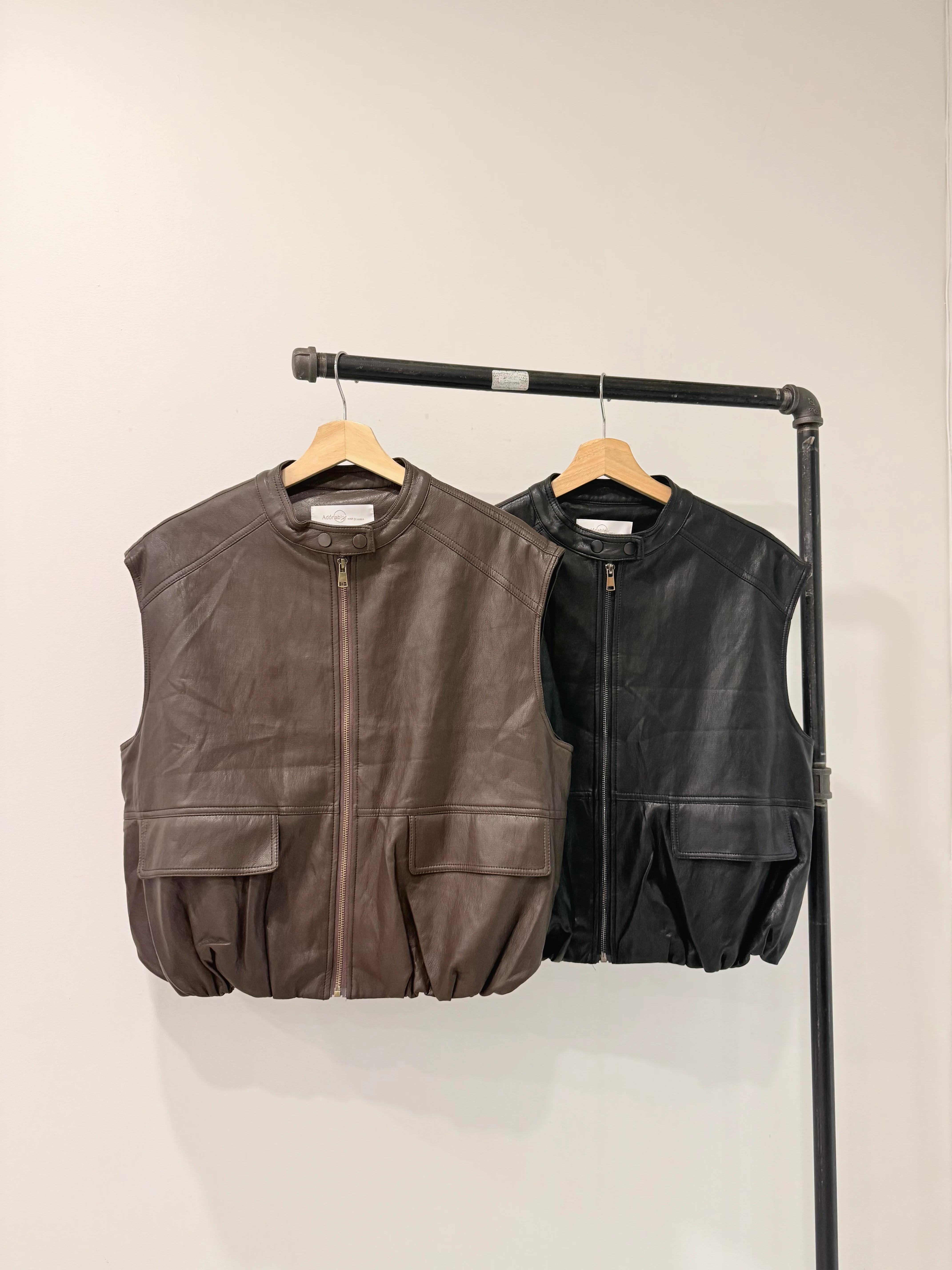 ANOR Vegan leather vest - Image 2