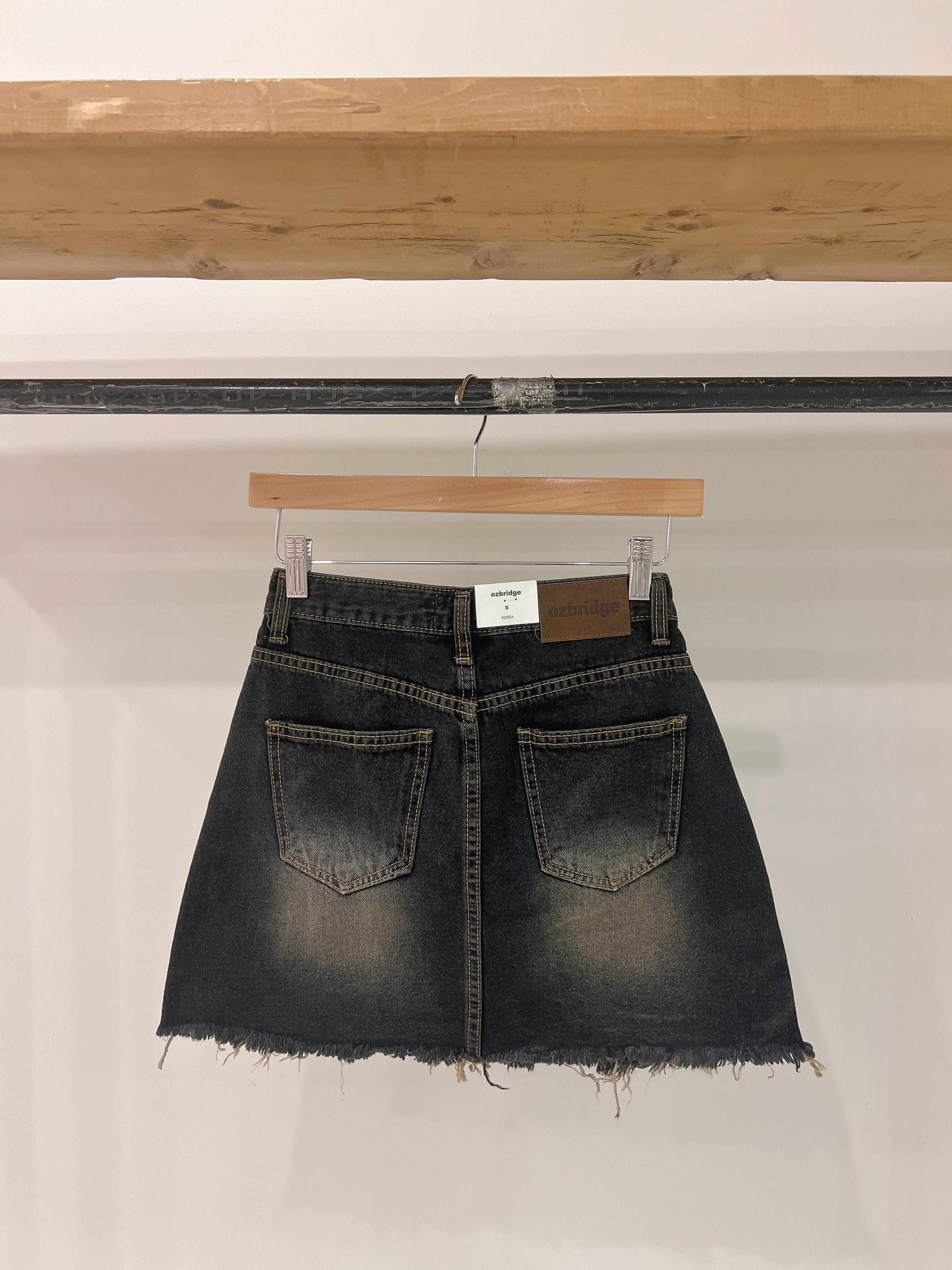 APRIL Acid wash denim skirt - Image 12