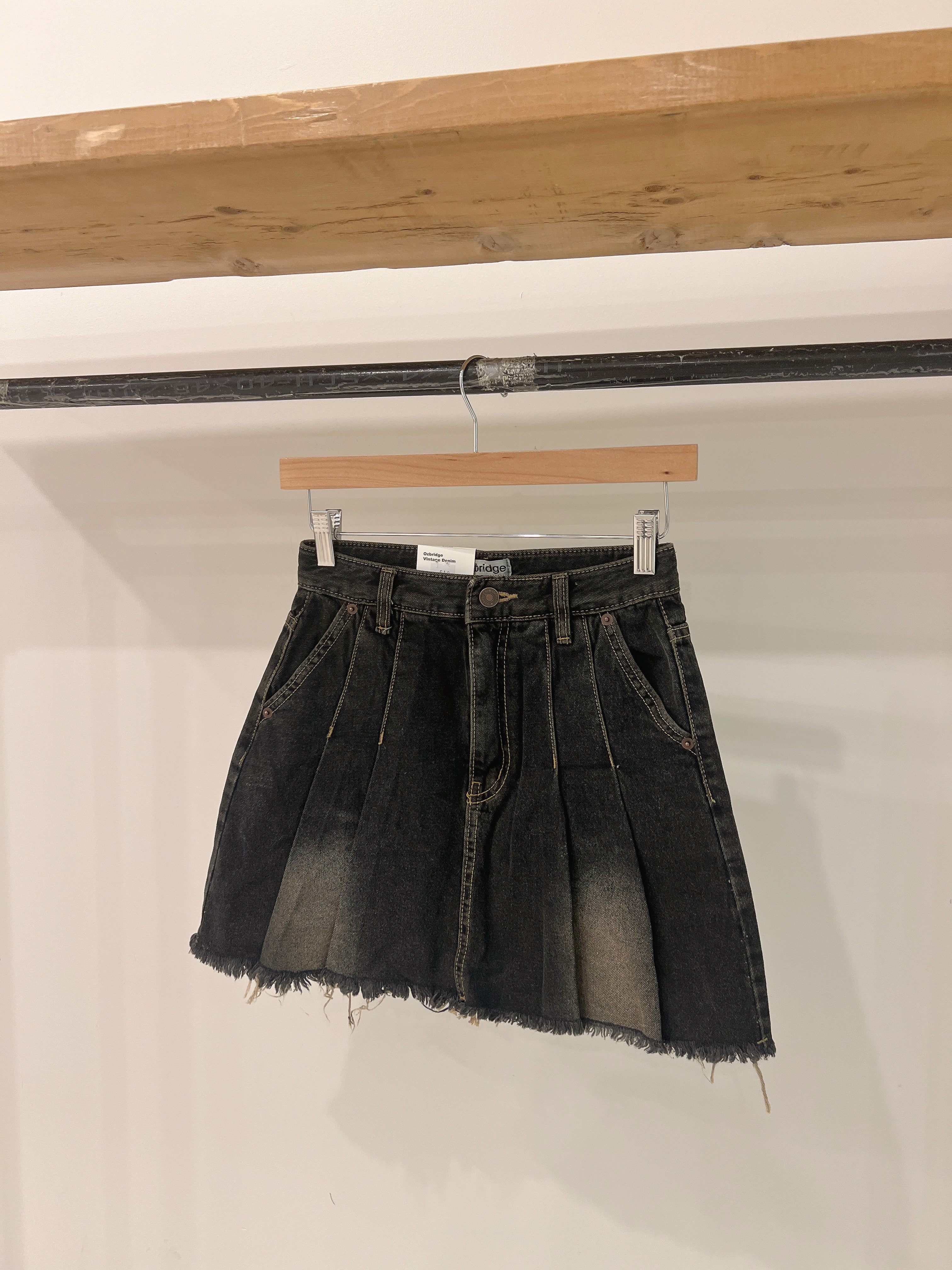 APRIL Acid wash denim skirt - Image 3