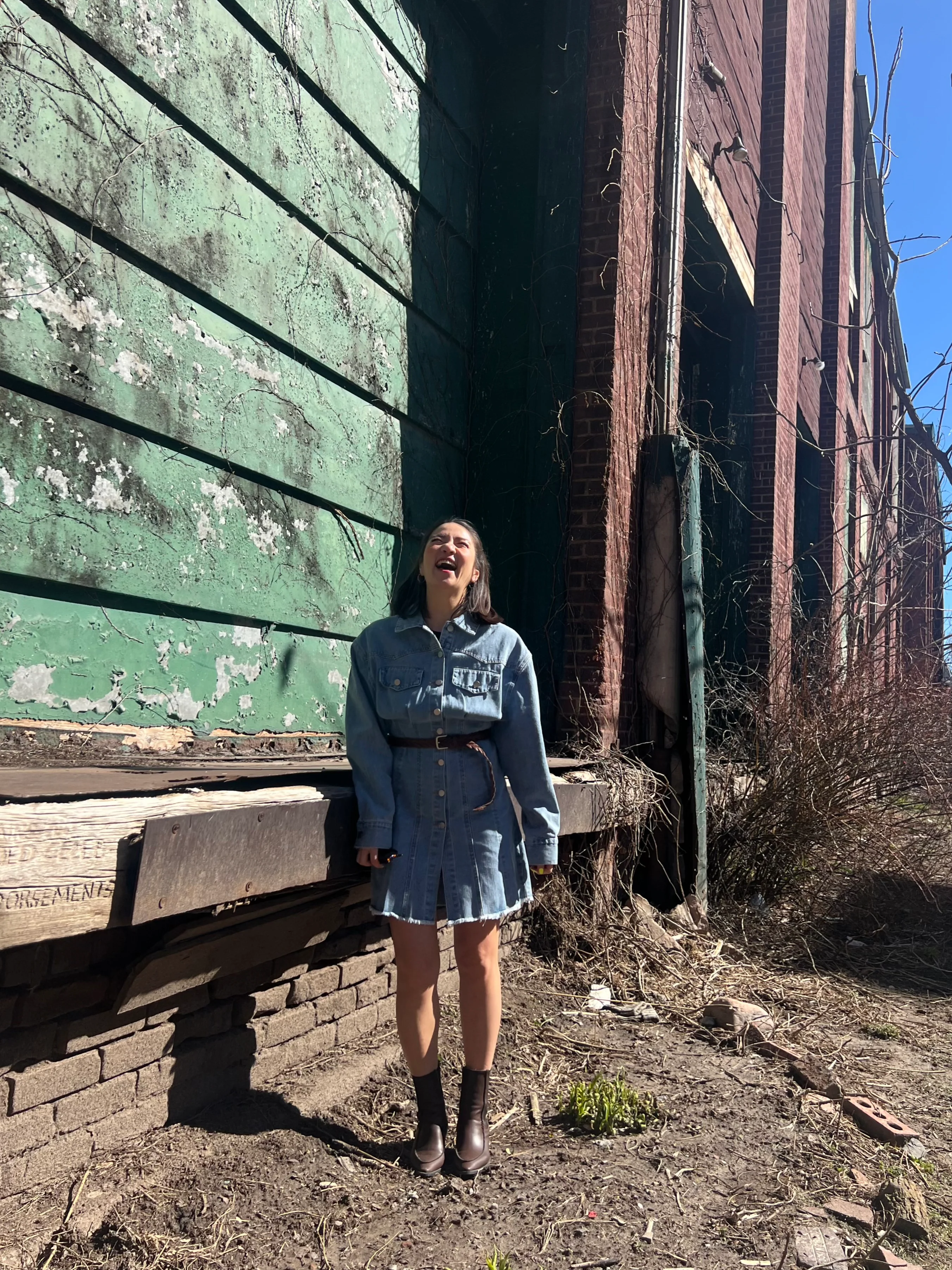 BALLY Denim shirt dress - Image 10
