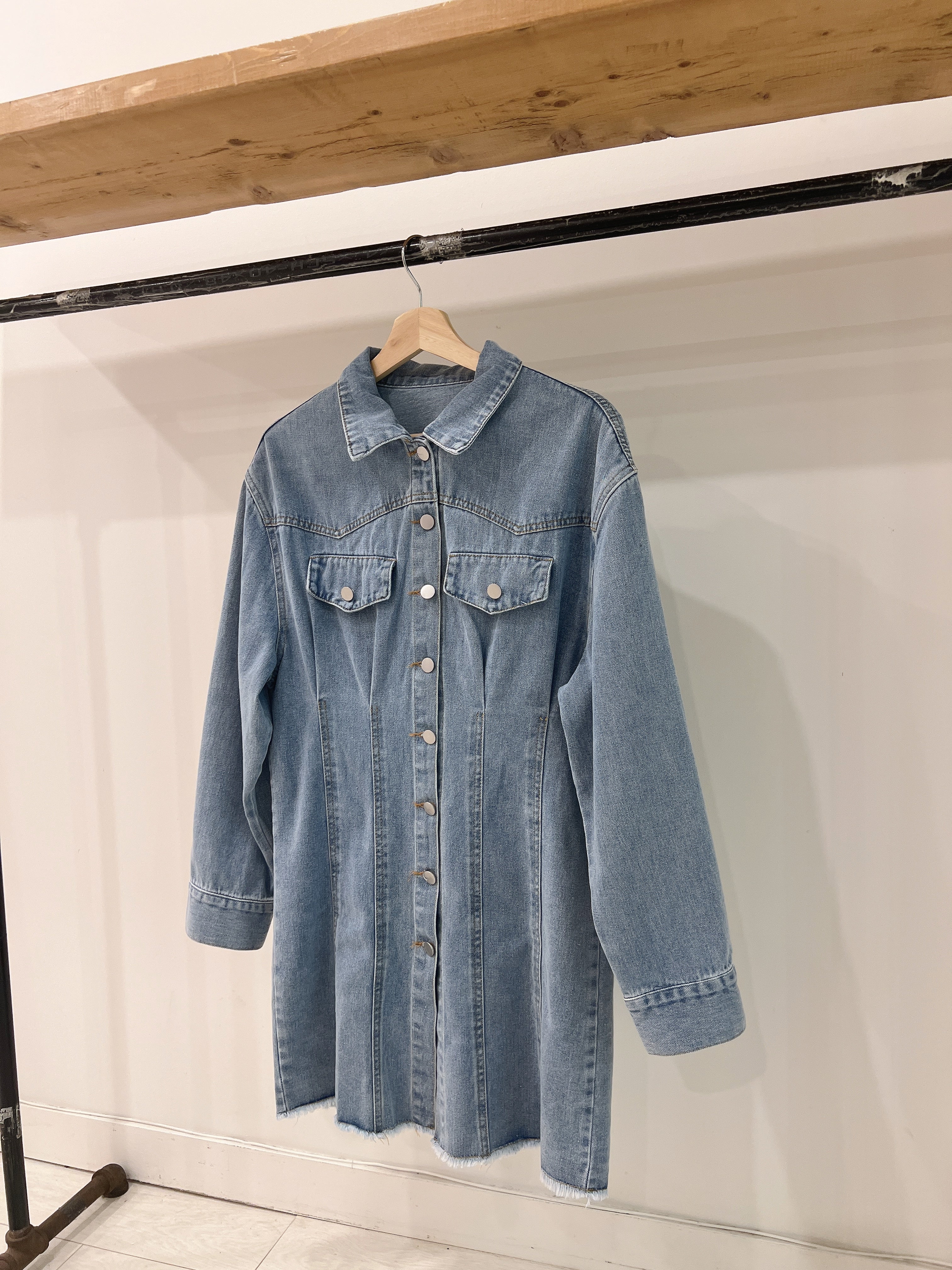 BALLY Denim shirt dress - Image 17