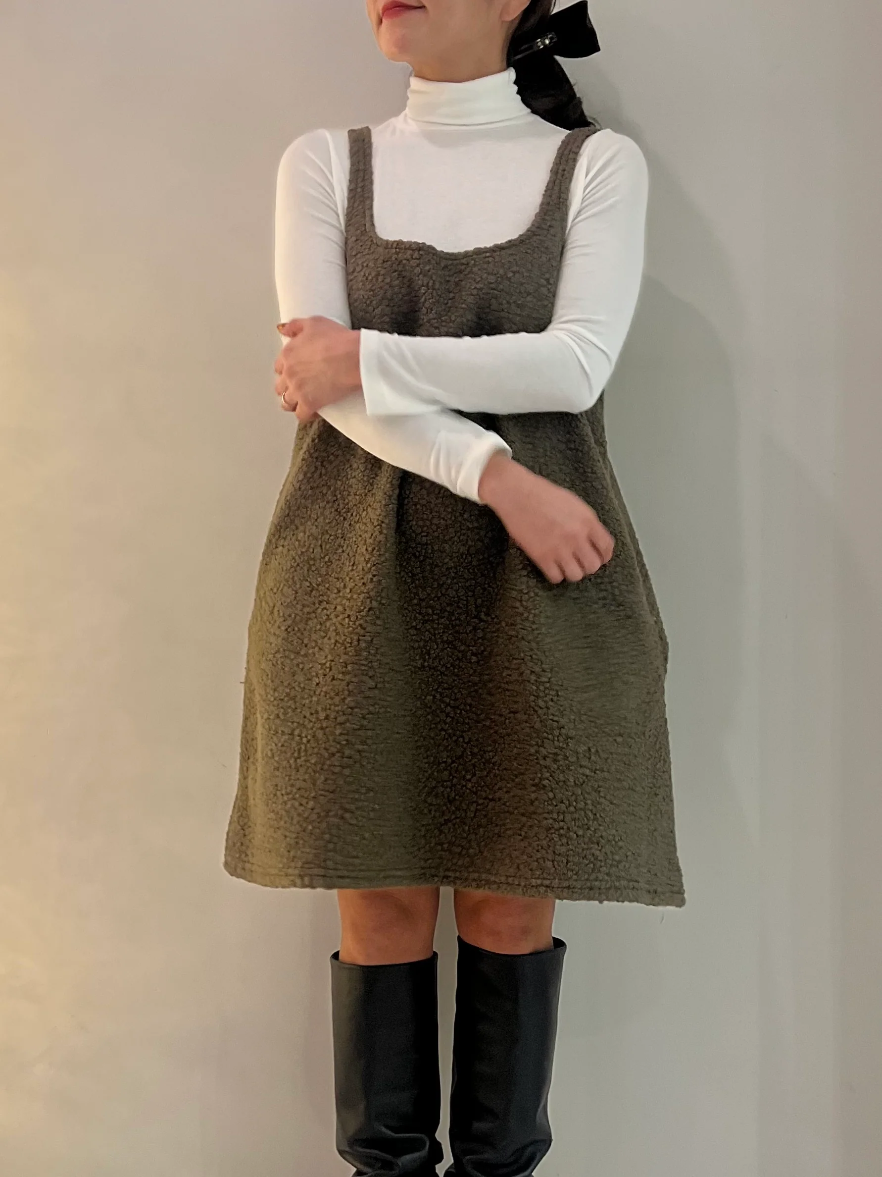 BARA Mini fleece dress - Image 9