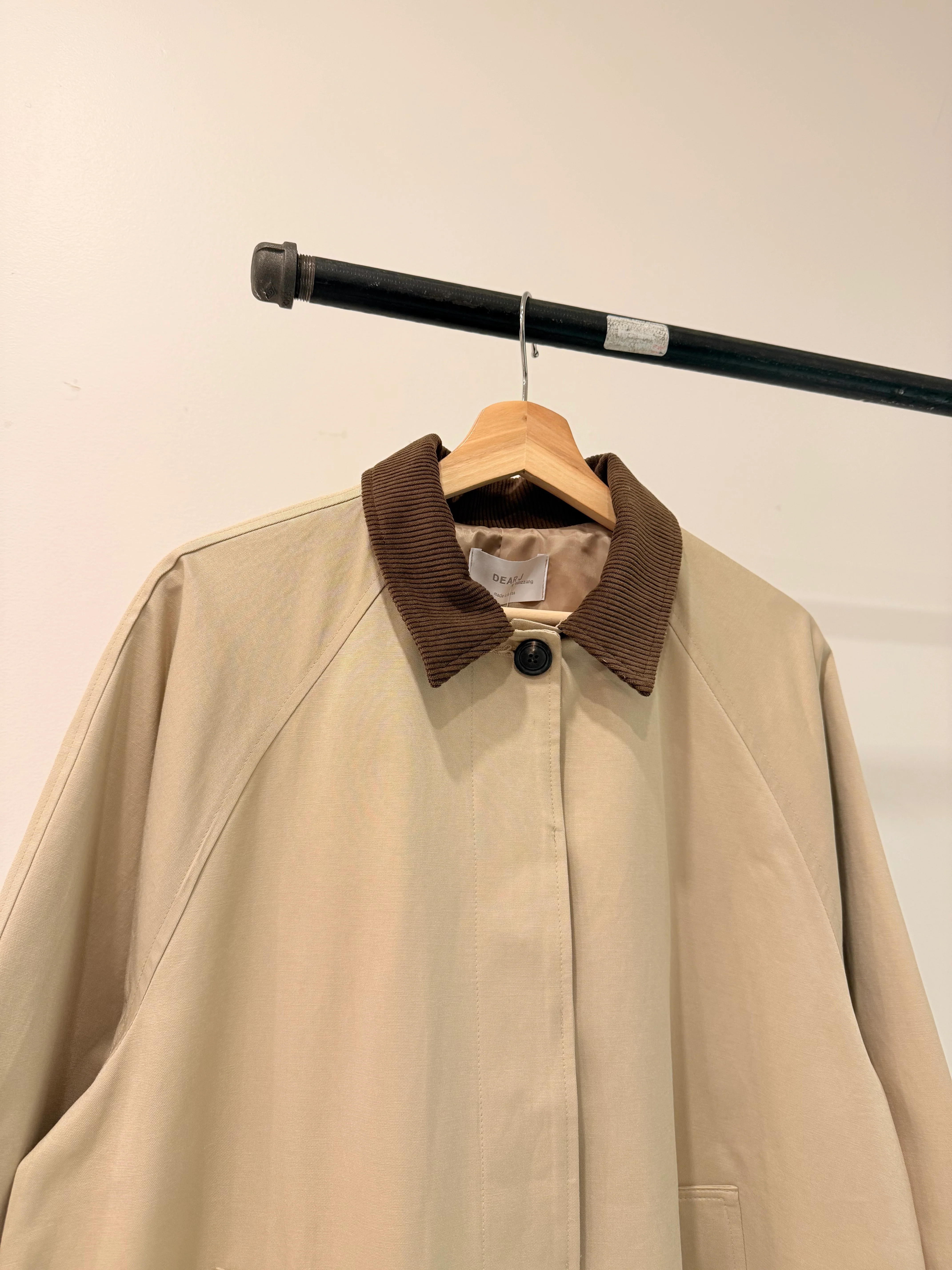 BEADA Corduroy collar trench coat - Image 13