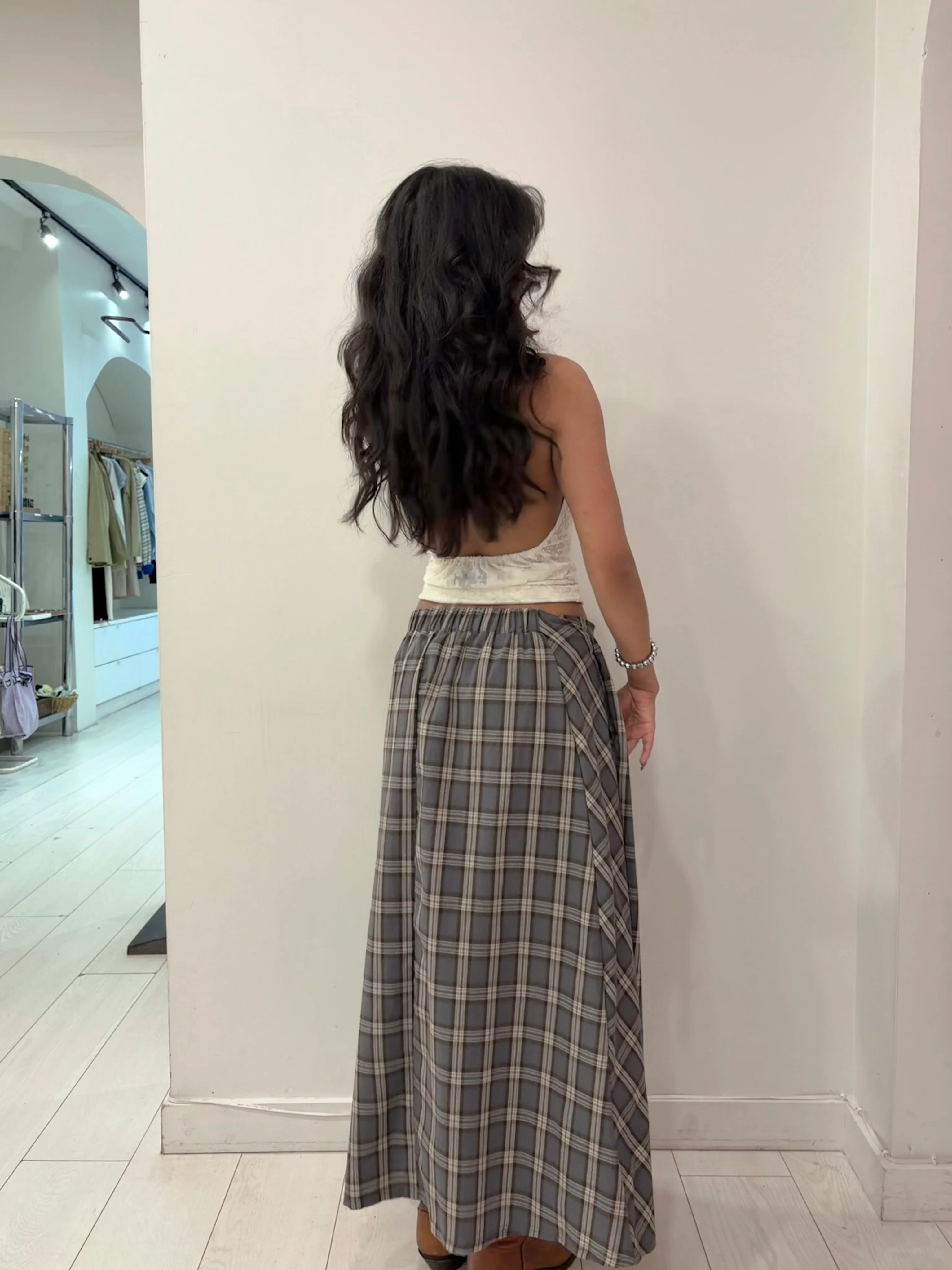 BLAIR Plaid maxi skirt - Image 4