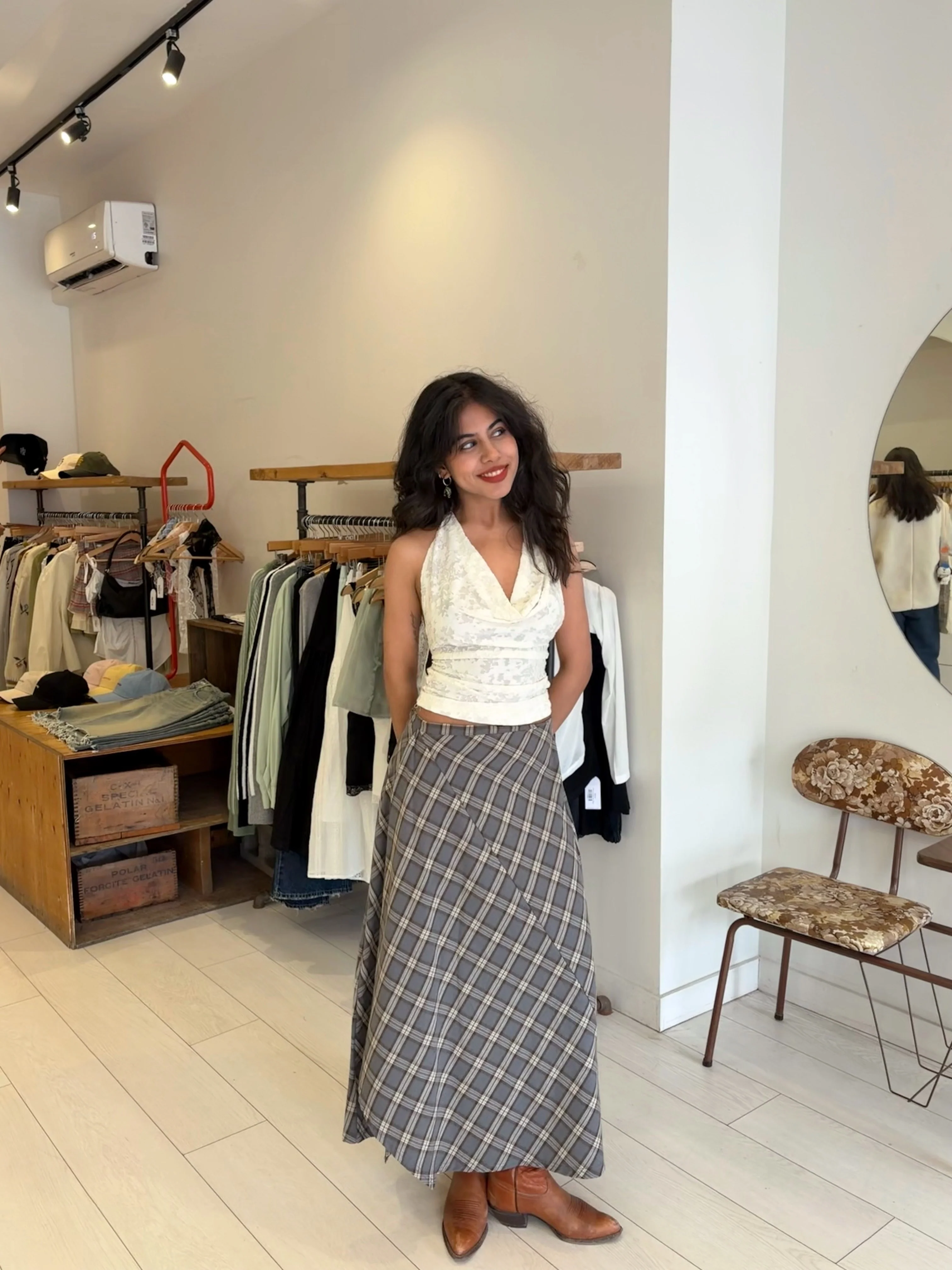 BLAIR Plaid maxi skirt - Image 6