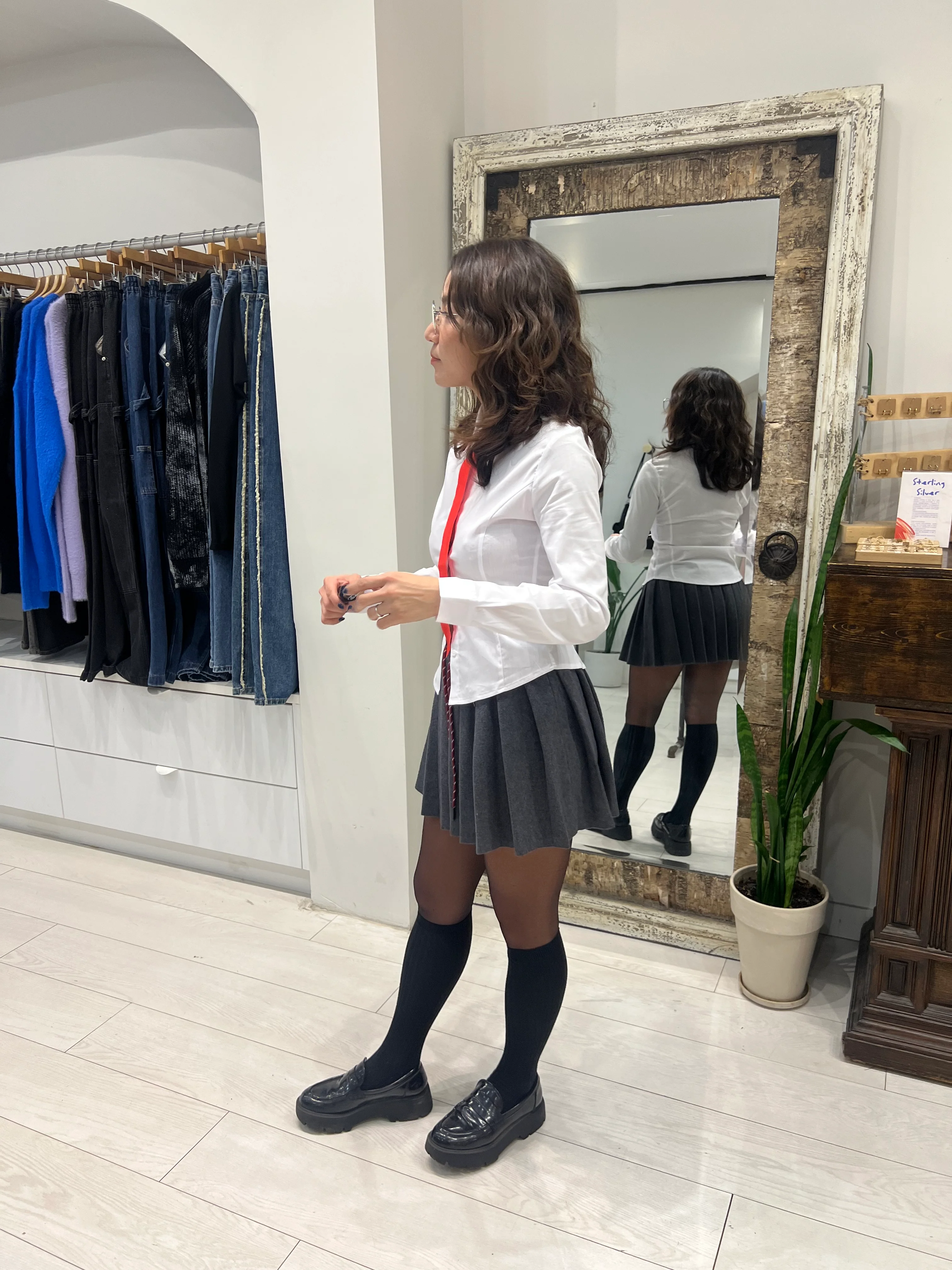 CHEM Schoolgirl knit skirt - Image 4