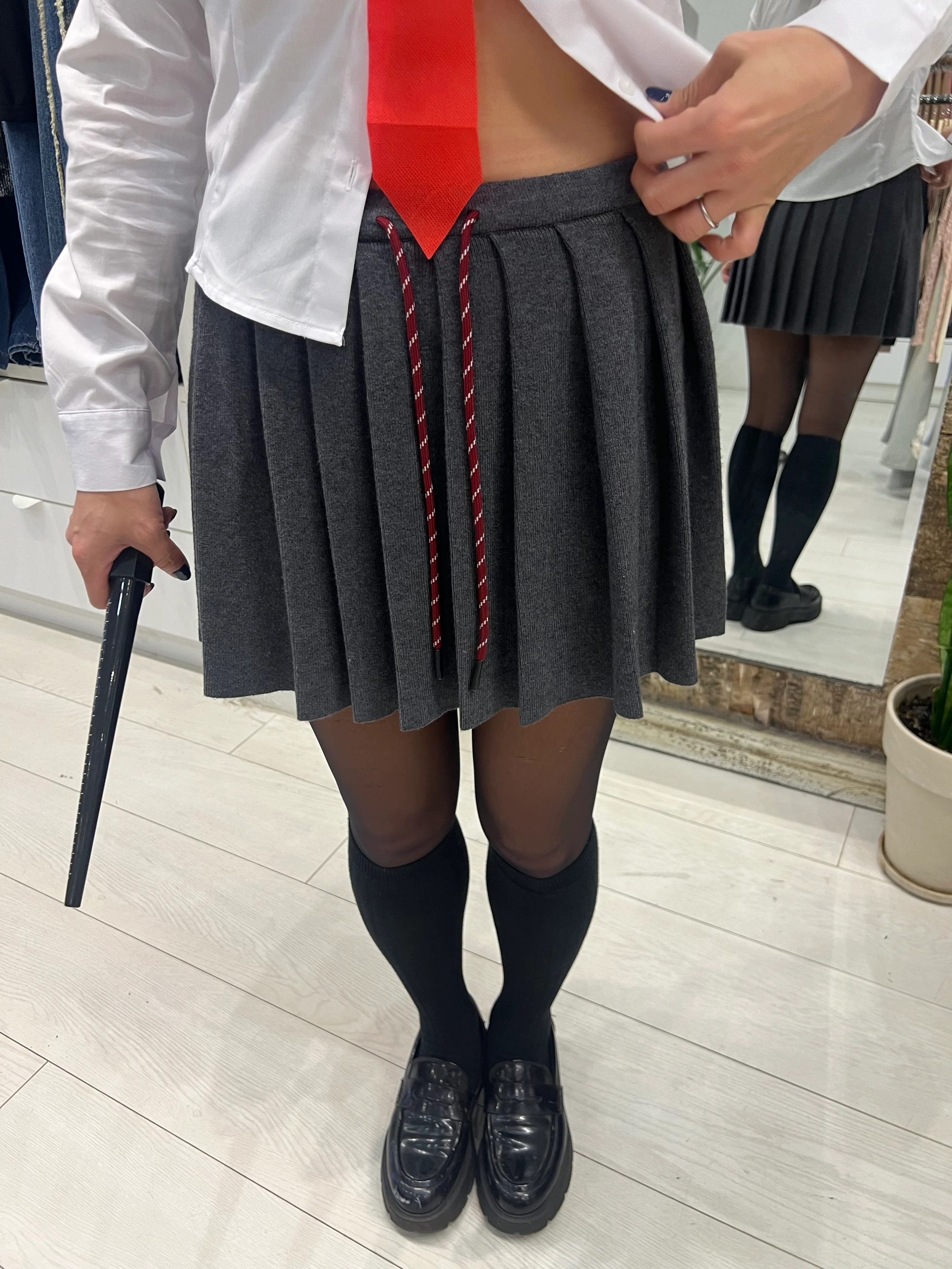 CHEM Schoolgirl knit skirt - Image 7