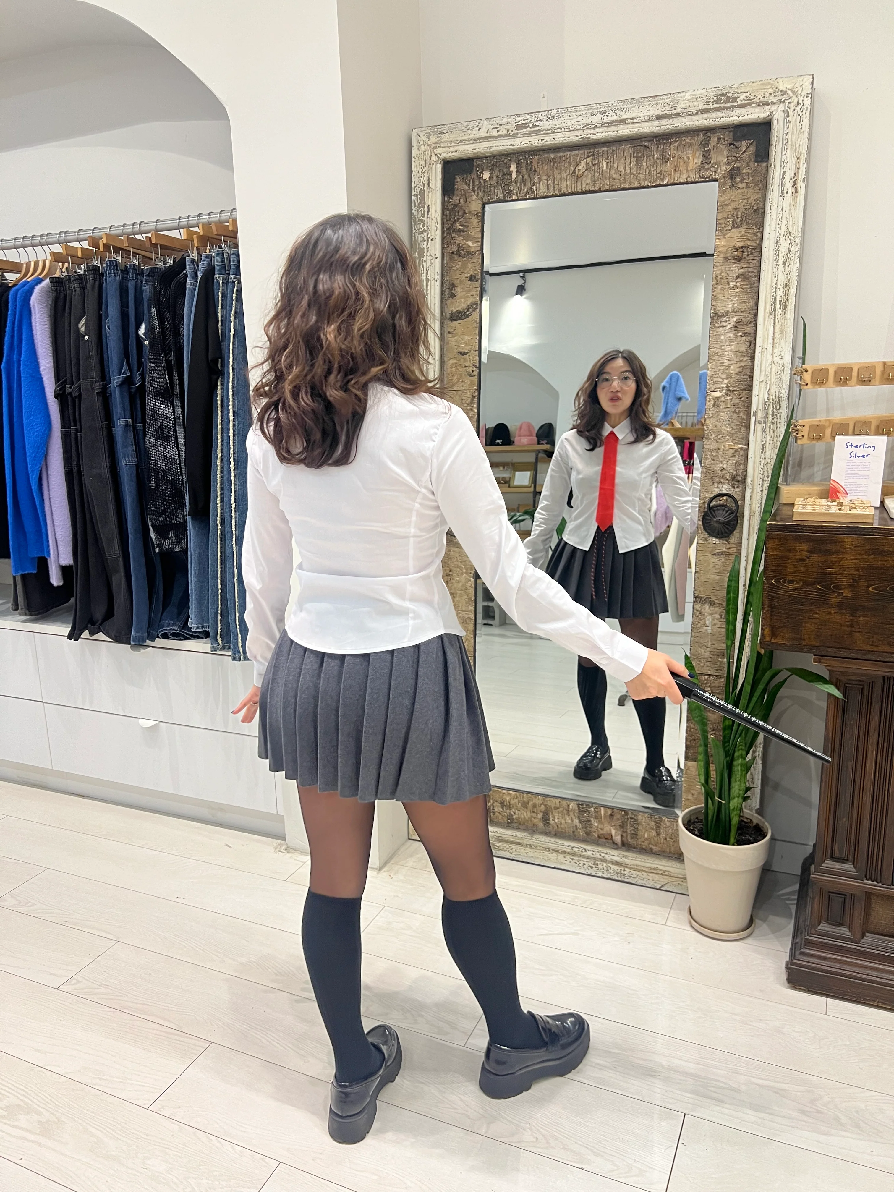 CHEM Schoolgirl knit skirt - Image 8