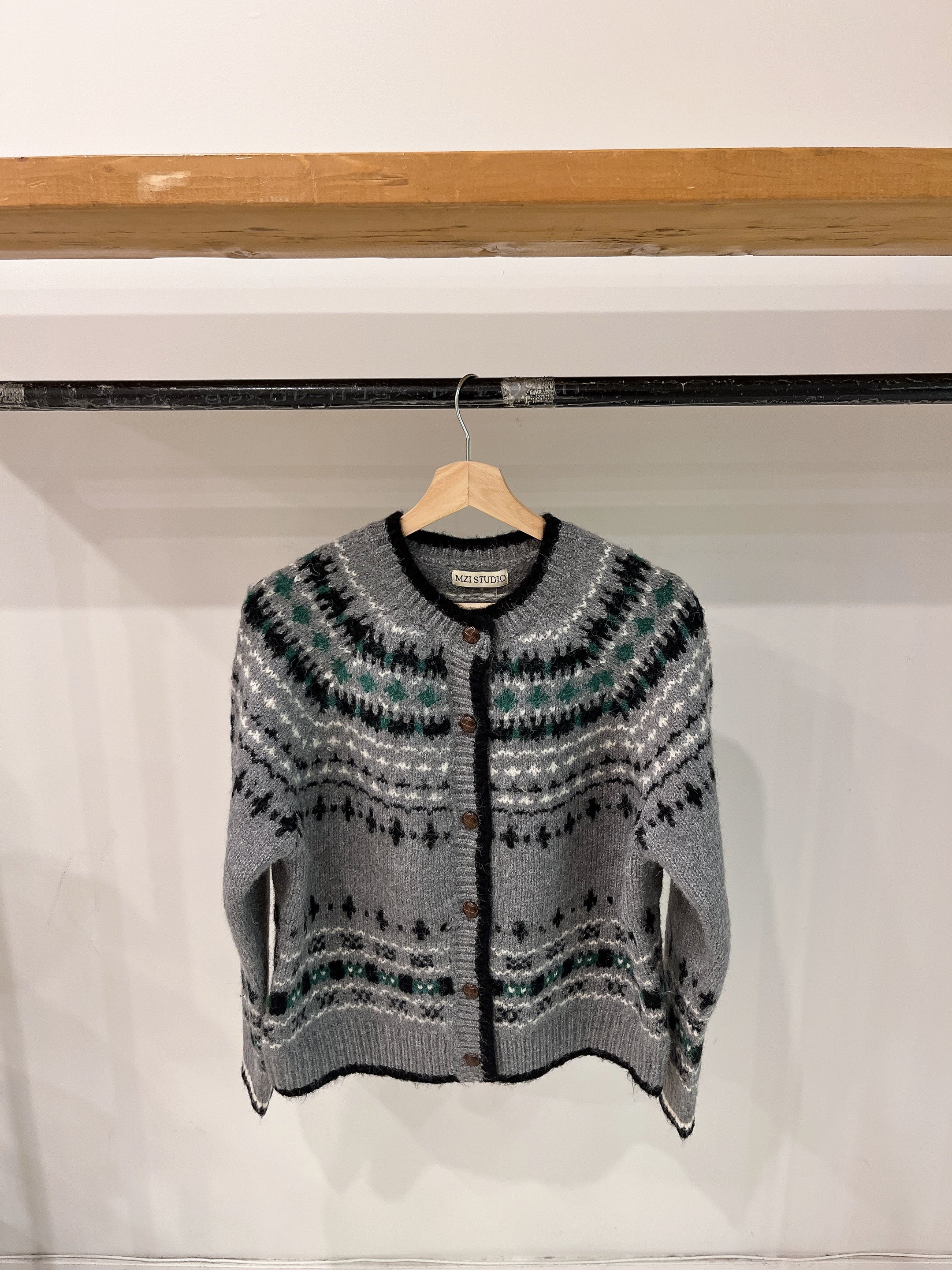 CLAIRE Fair isle cardigan - Image 20