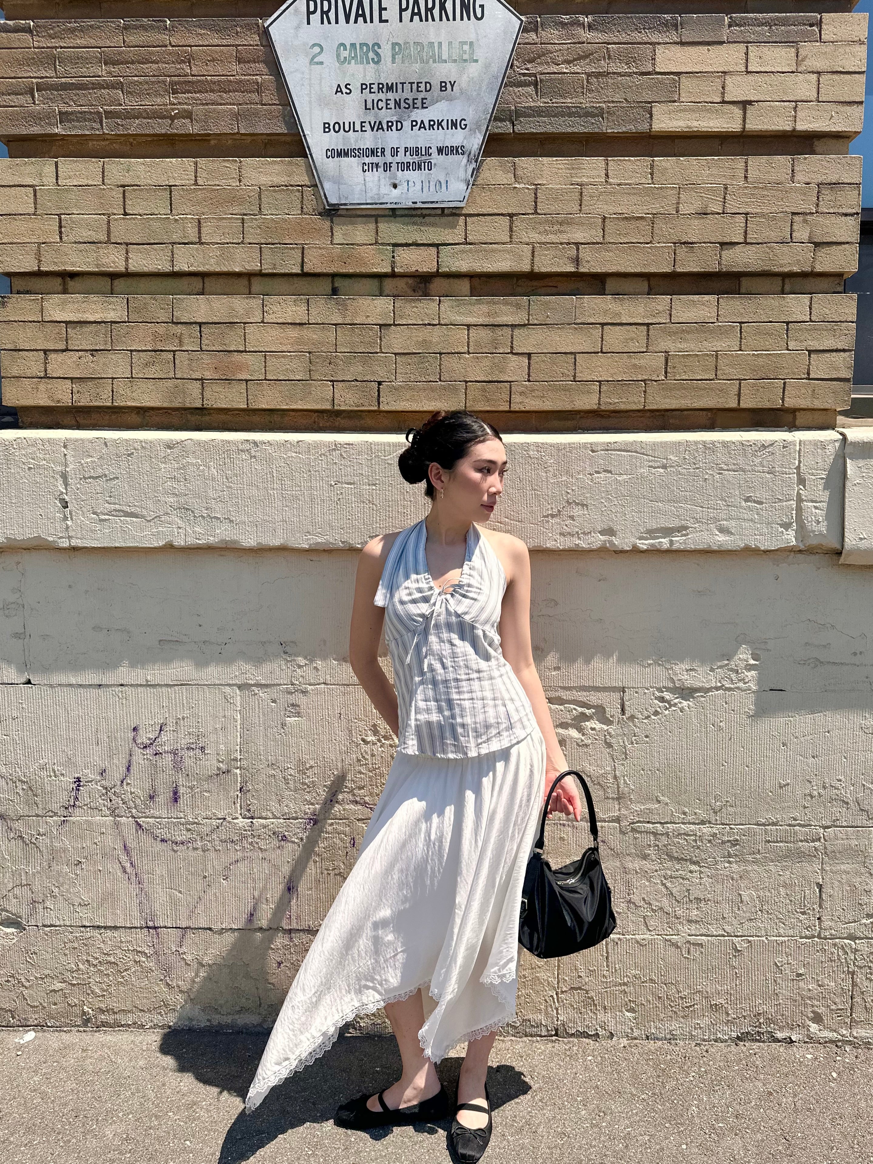 CLARA Lace trim midi skirt - Image 3