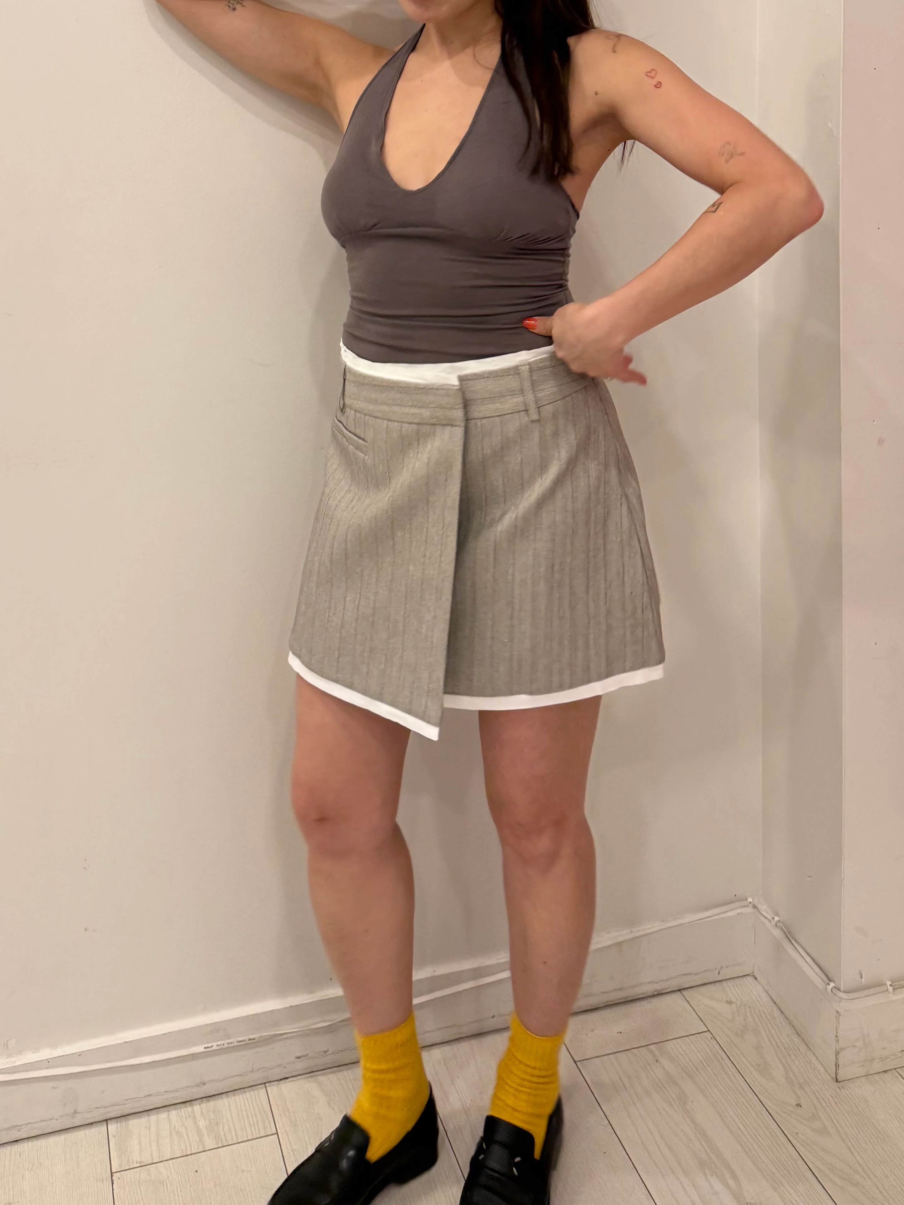 MABEL Pinstripe mini skirt - Image 4