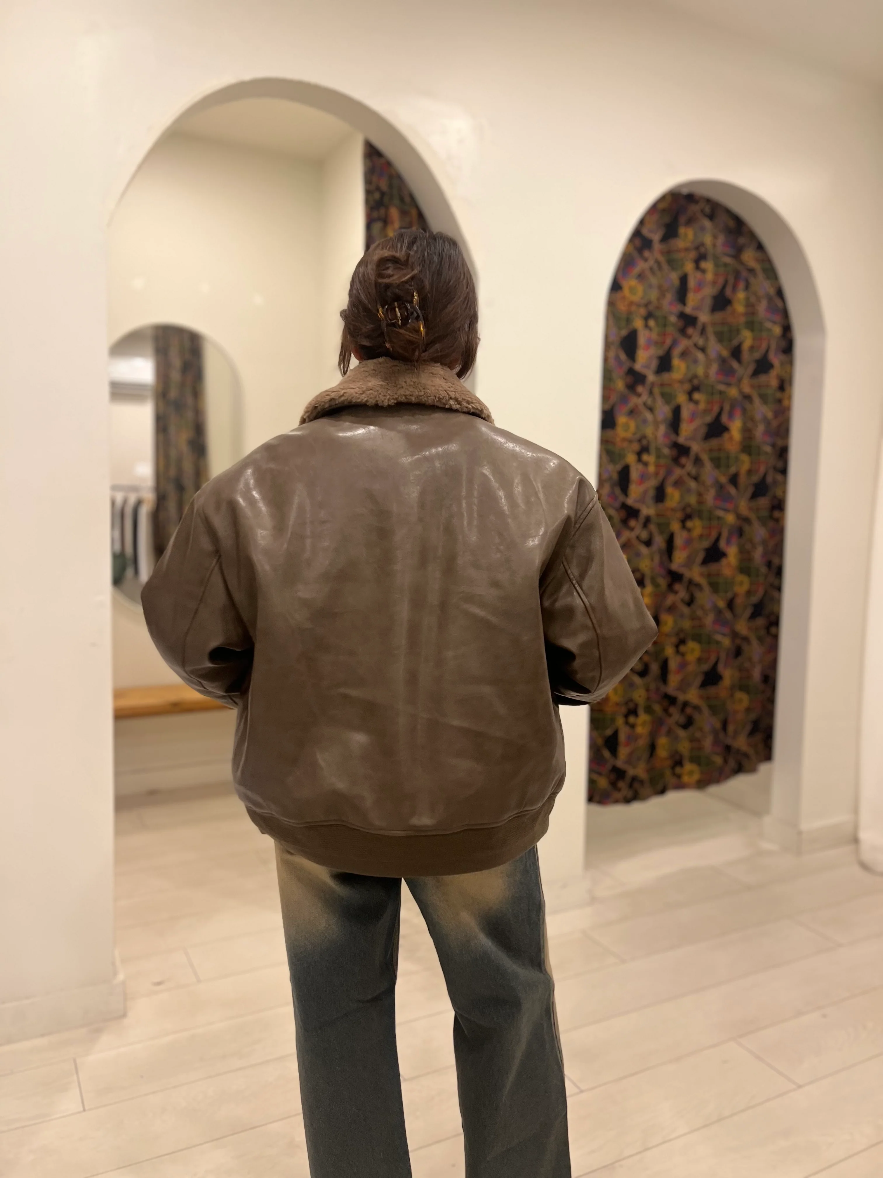 FIX Padded vegan leather jacket - Image 20