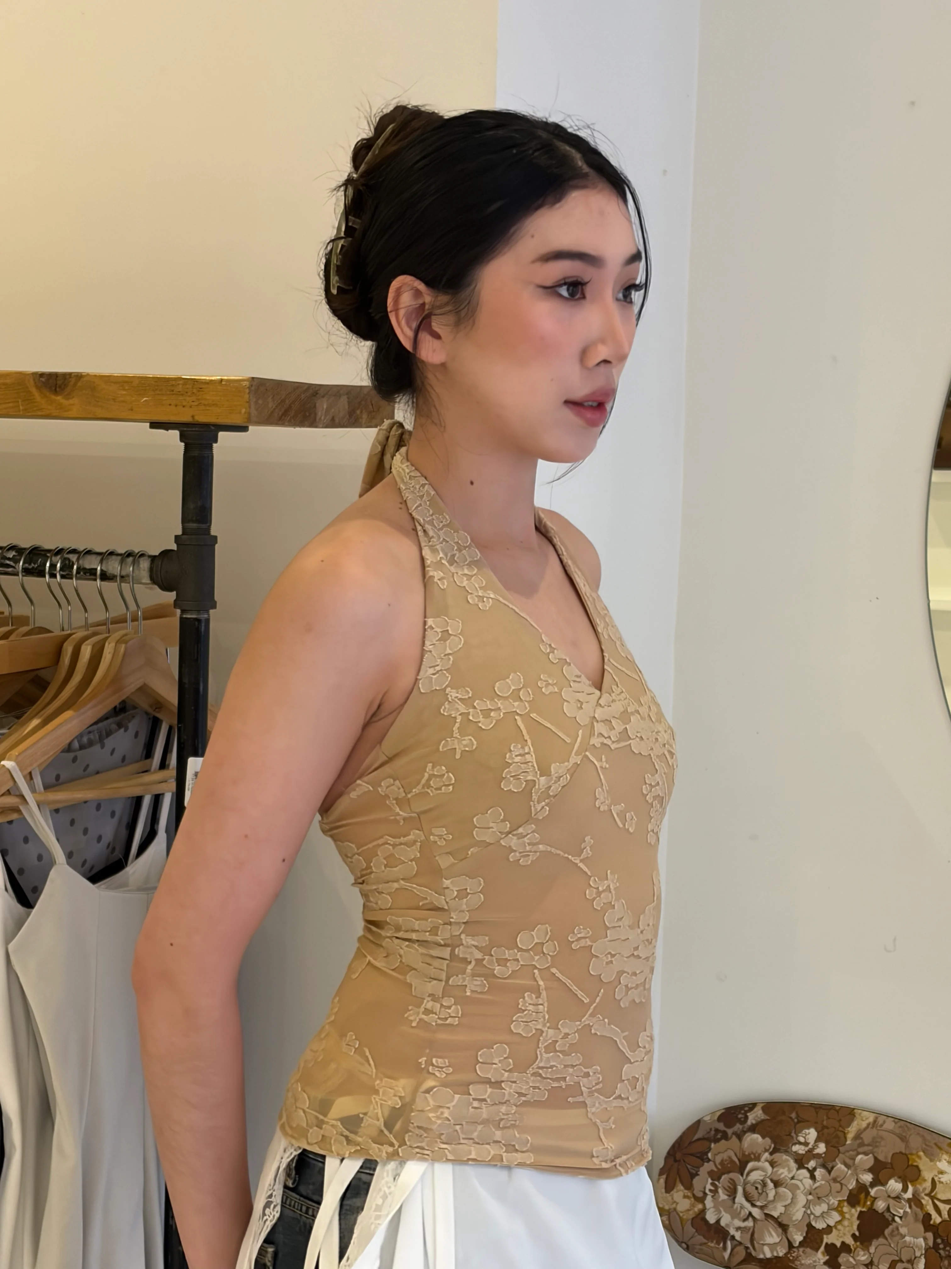 FLORA Jacquard halter top - Image 6