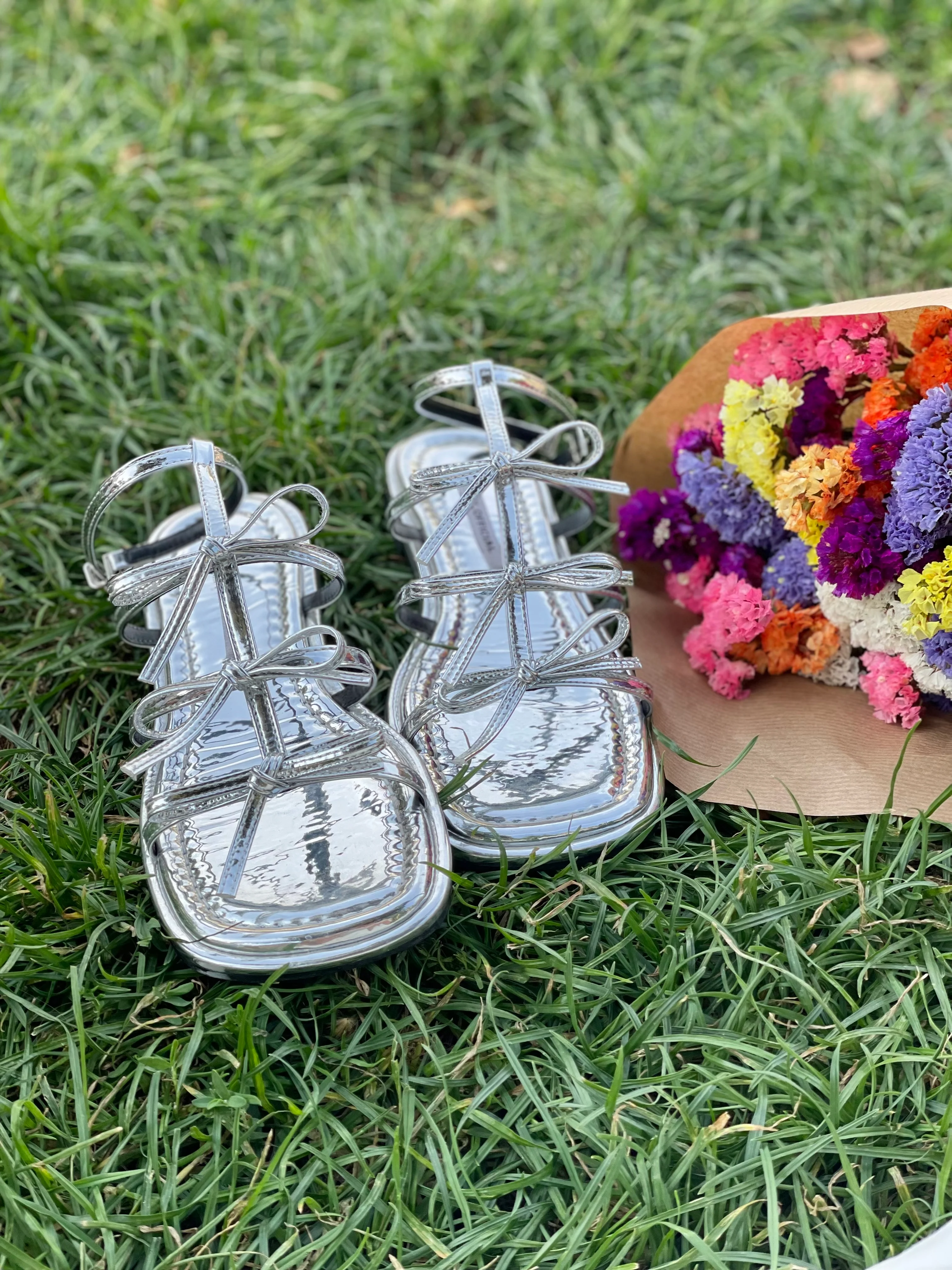 HEIDI Bow flat sandals - Image 8