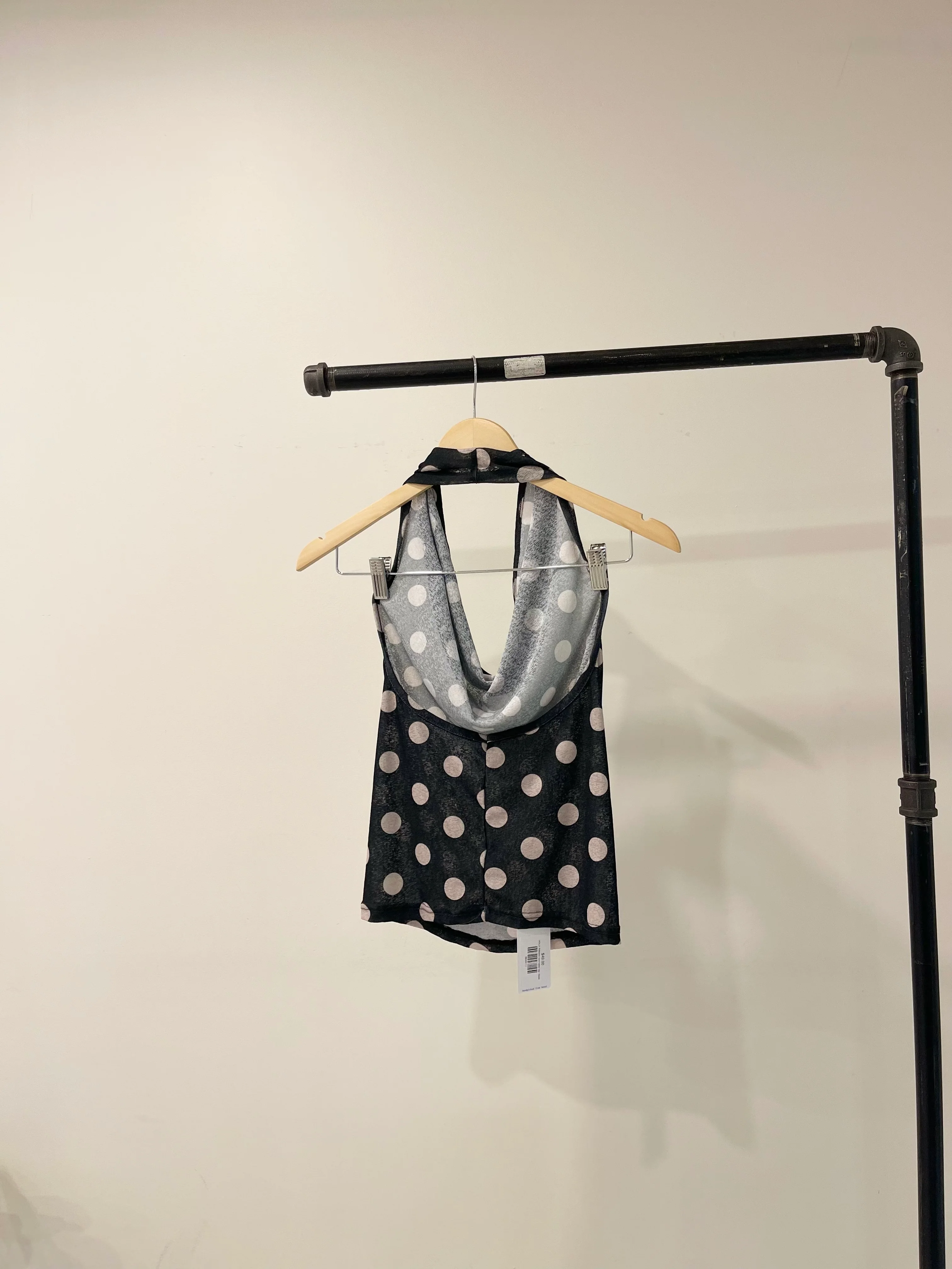 HOLLY Polkadot cowl halter top - Image 13