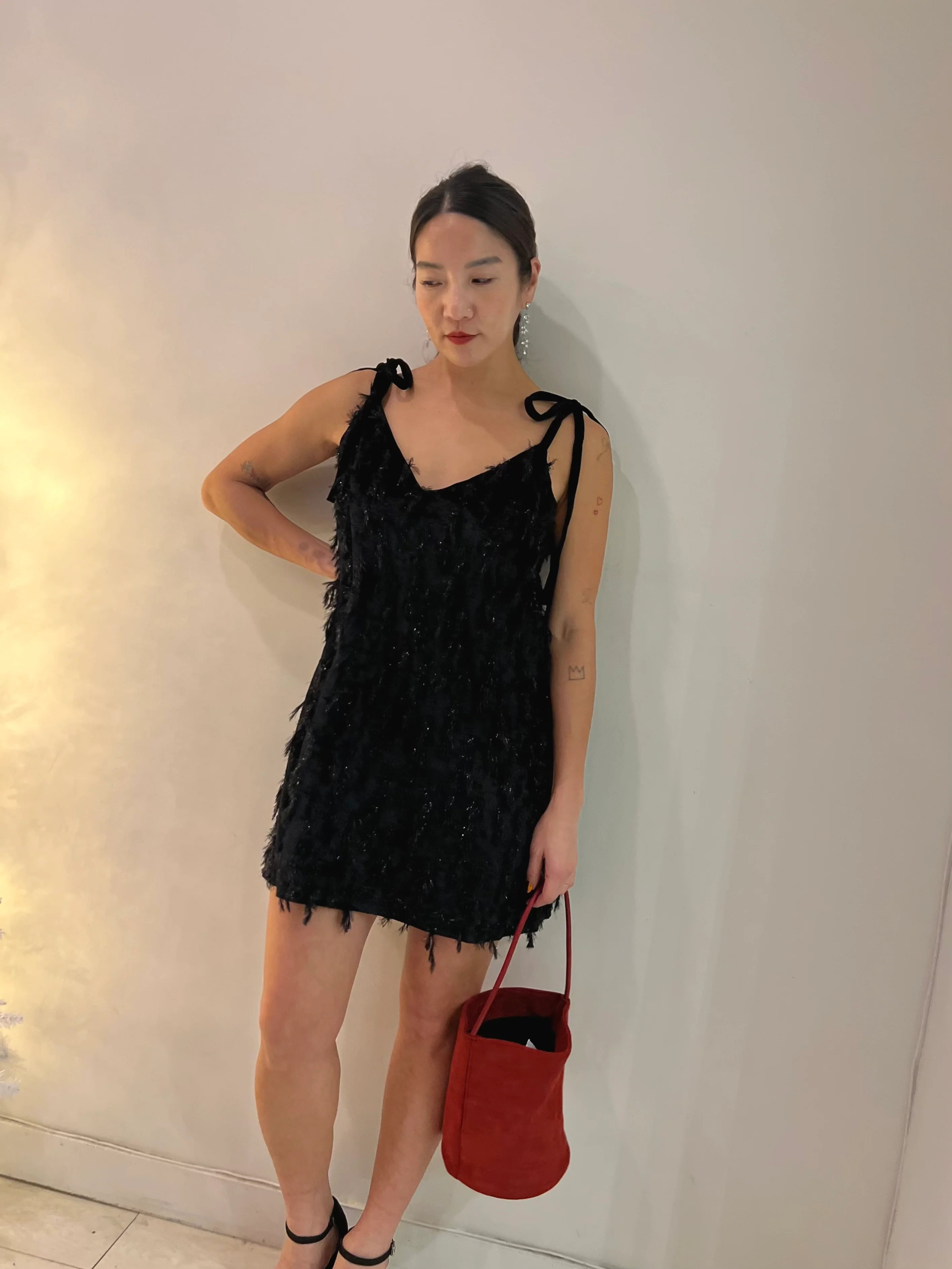 IVY Glitter fringe dress - Image 3