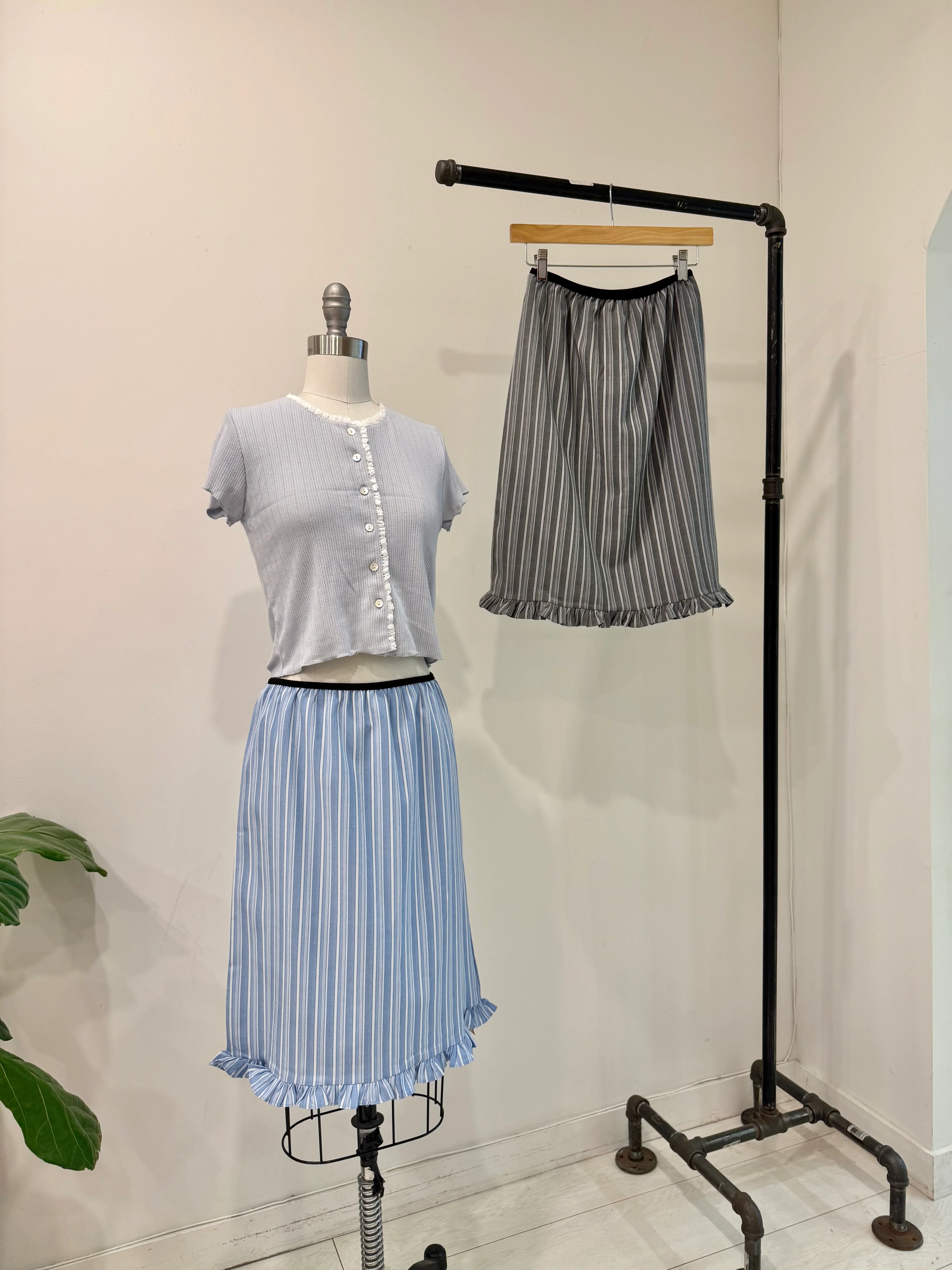 JADE Midi stripe skirt - Image 3