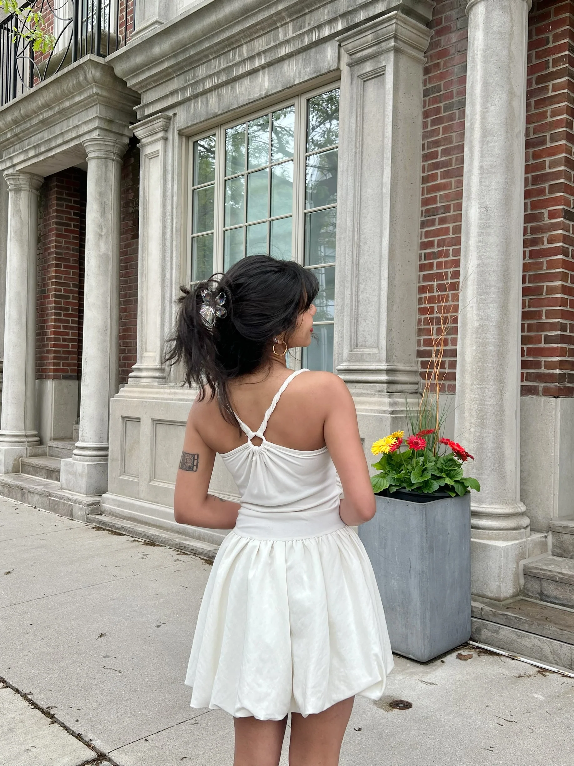 JULES Cowl-neck bubble dress - Image 4
