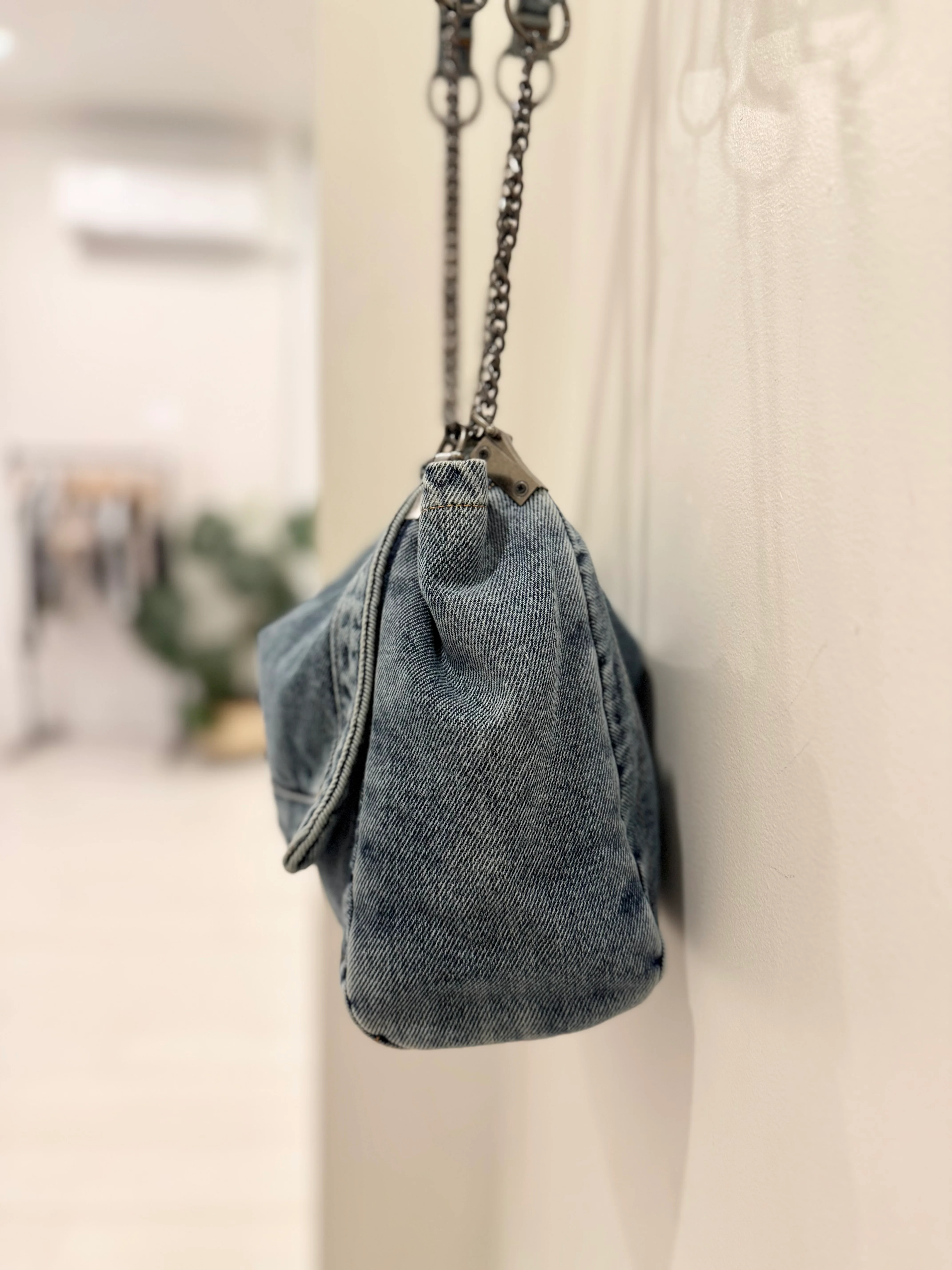 KALEY Denim shoulder bag - Image 7