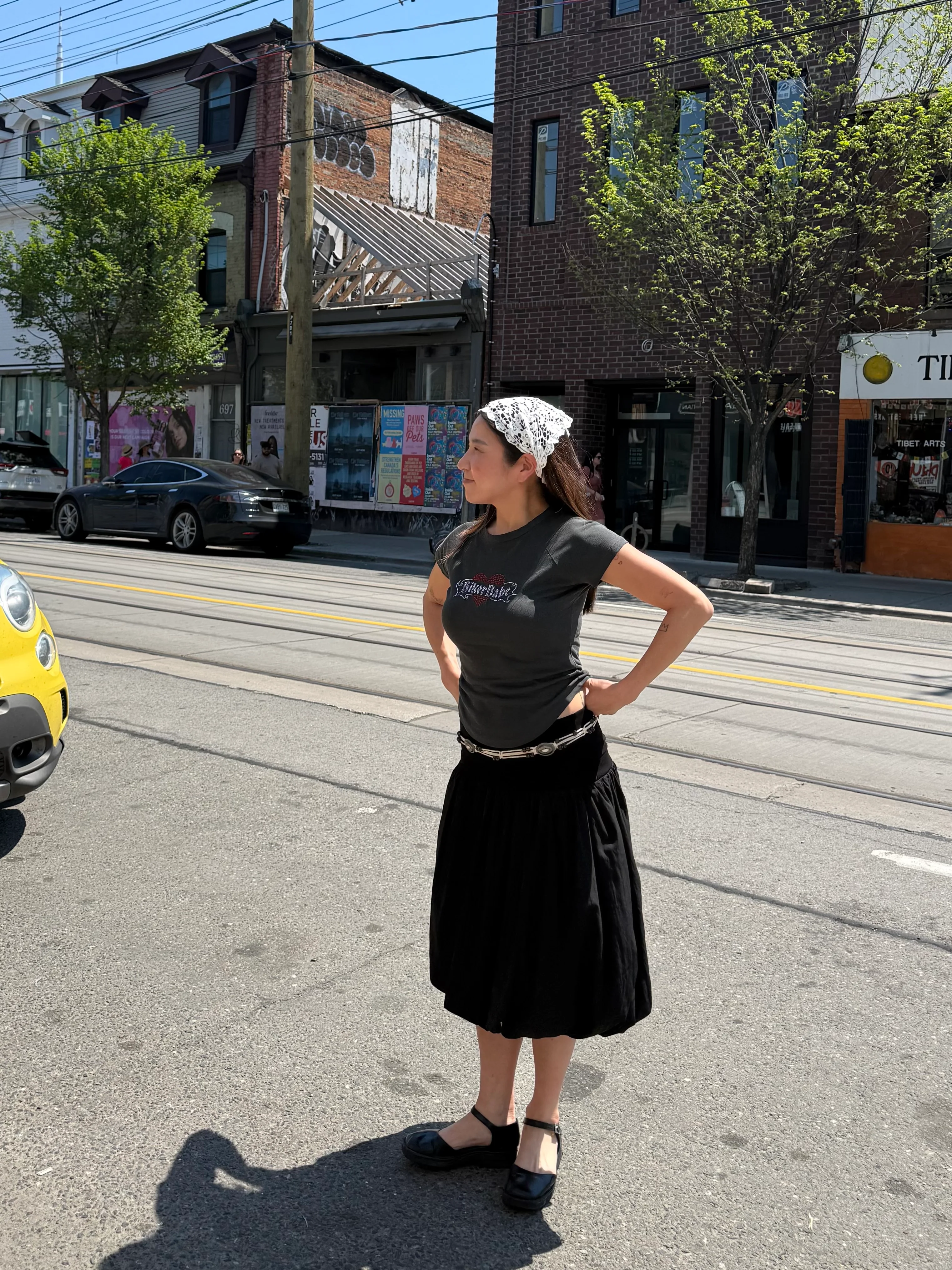 LUNA Balloon midi skirt - Image 4