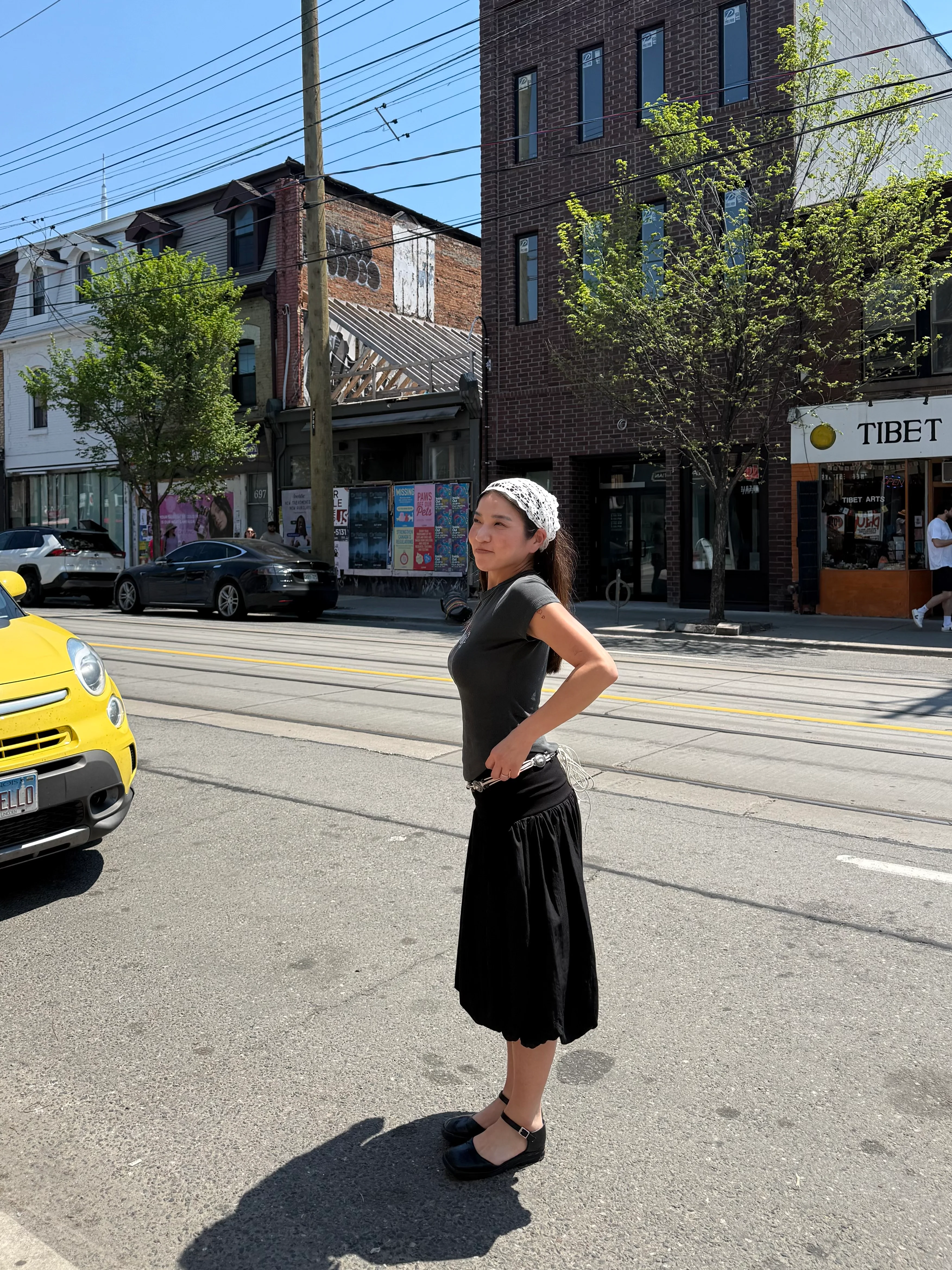 LUNA Balloon midi skirt - Image 8