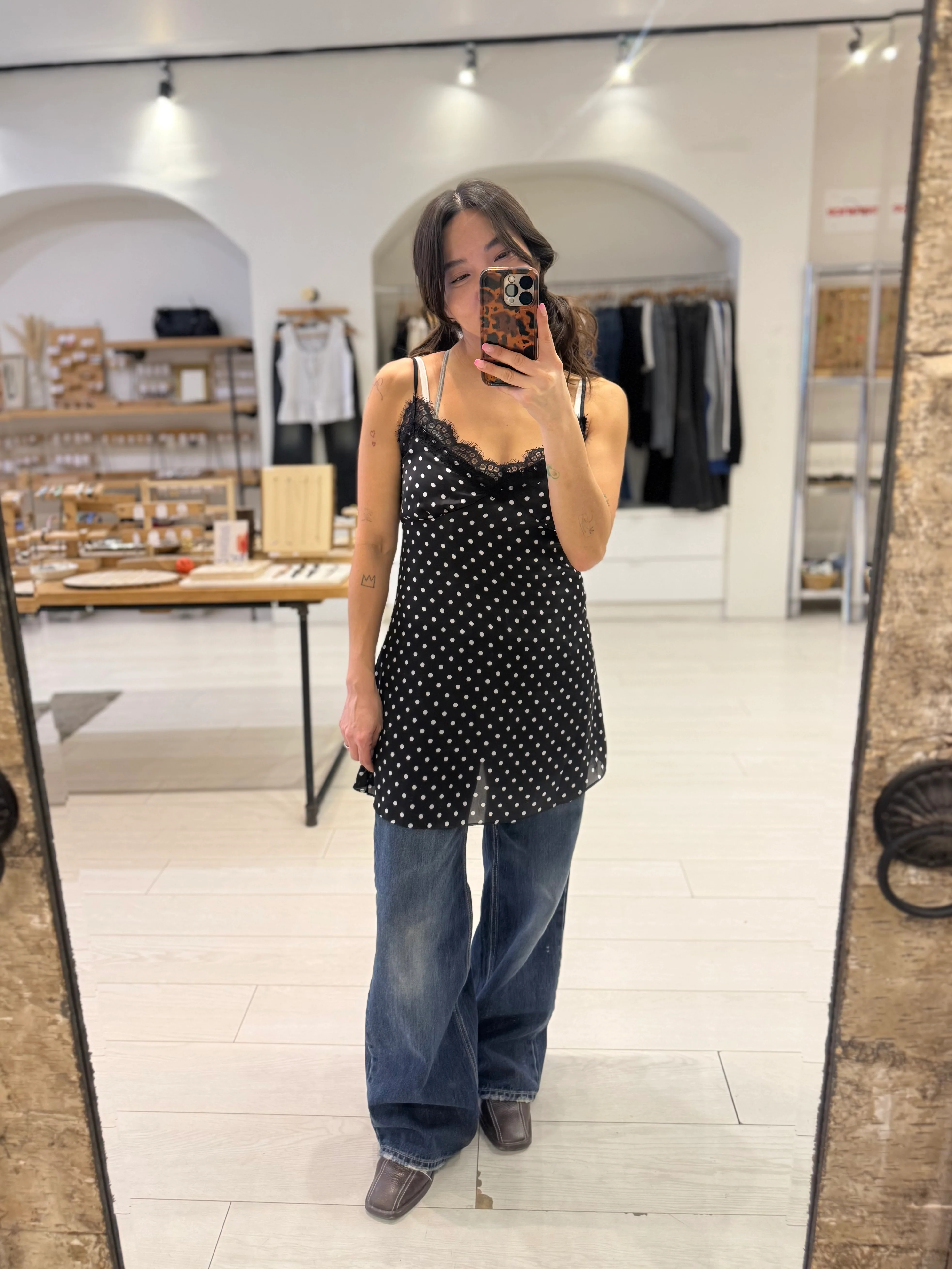 NEXT Polkadot slip dress - Image 7