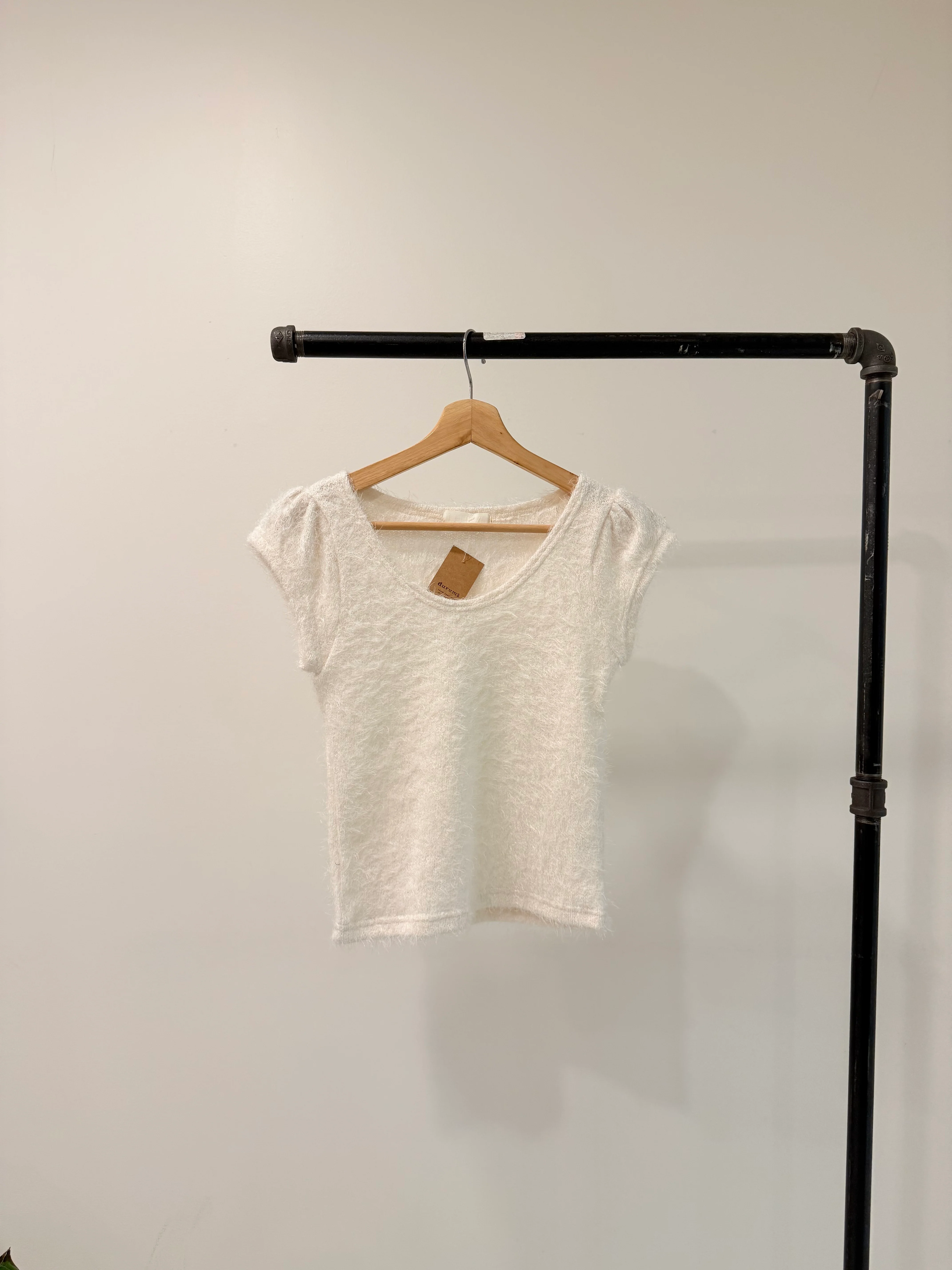 NICOLE Capped sleeve boucle top - Image 19