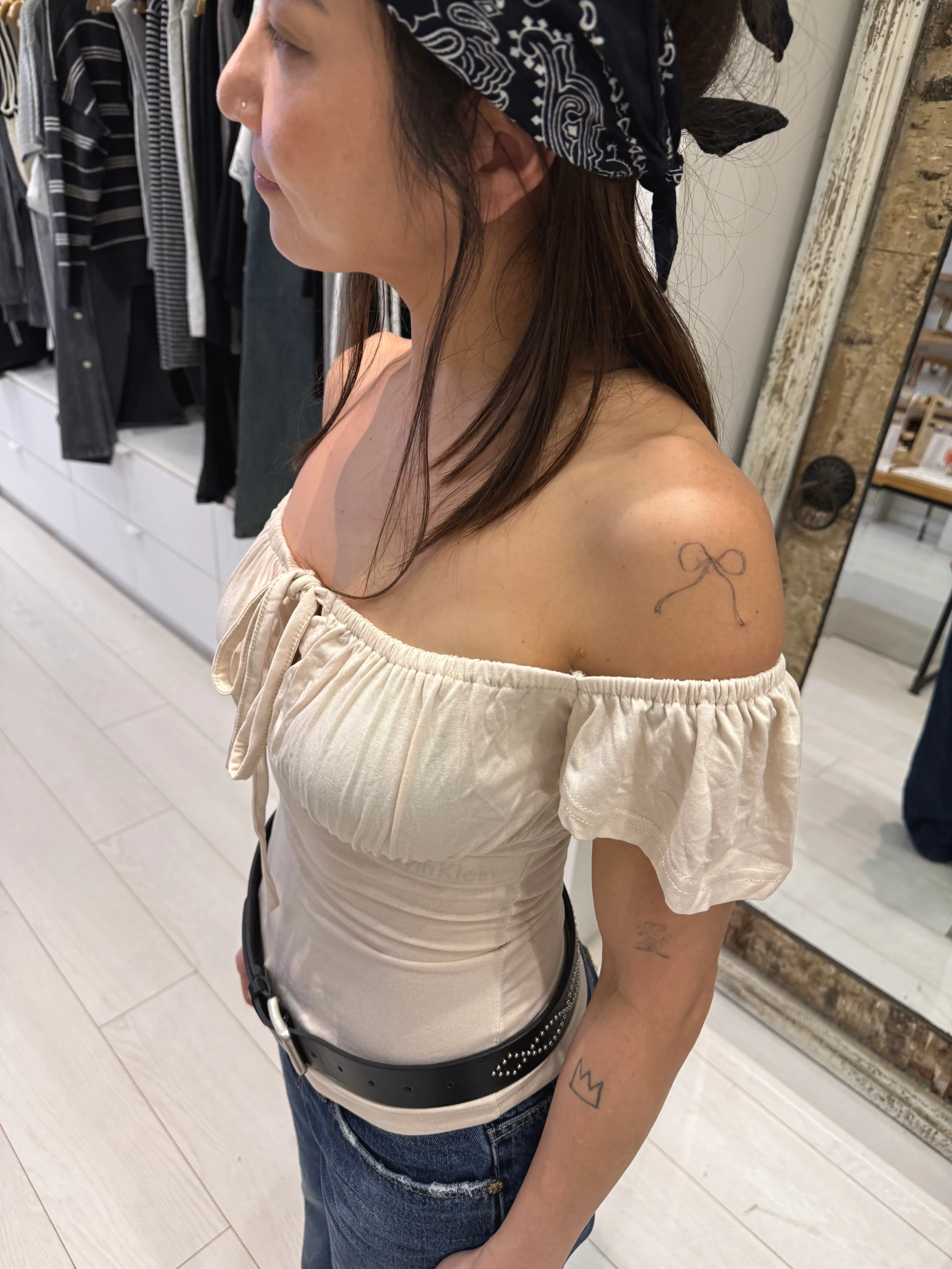 NOA Front tie frill top - Image 3