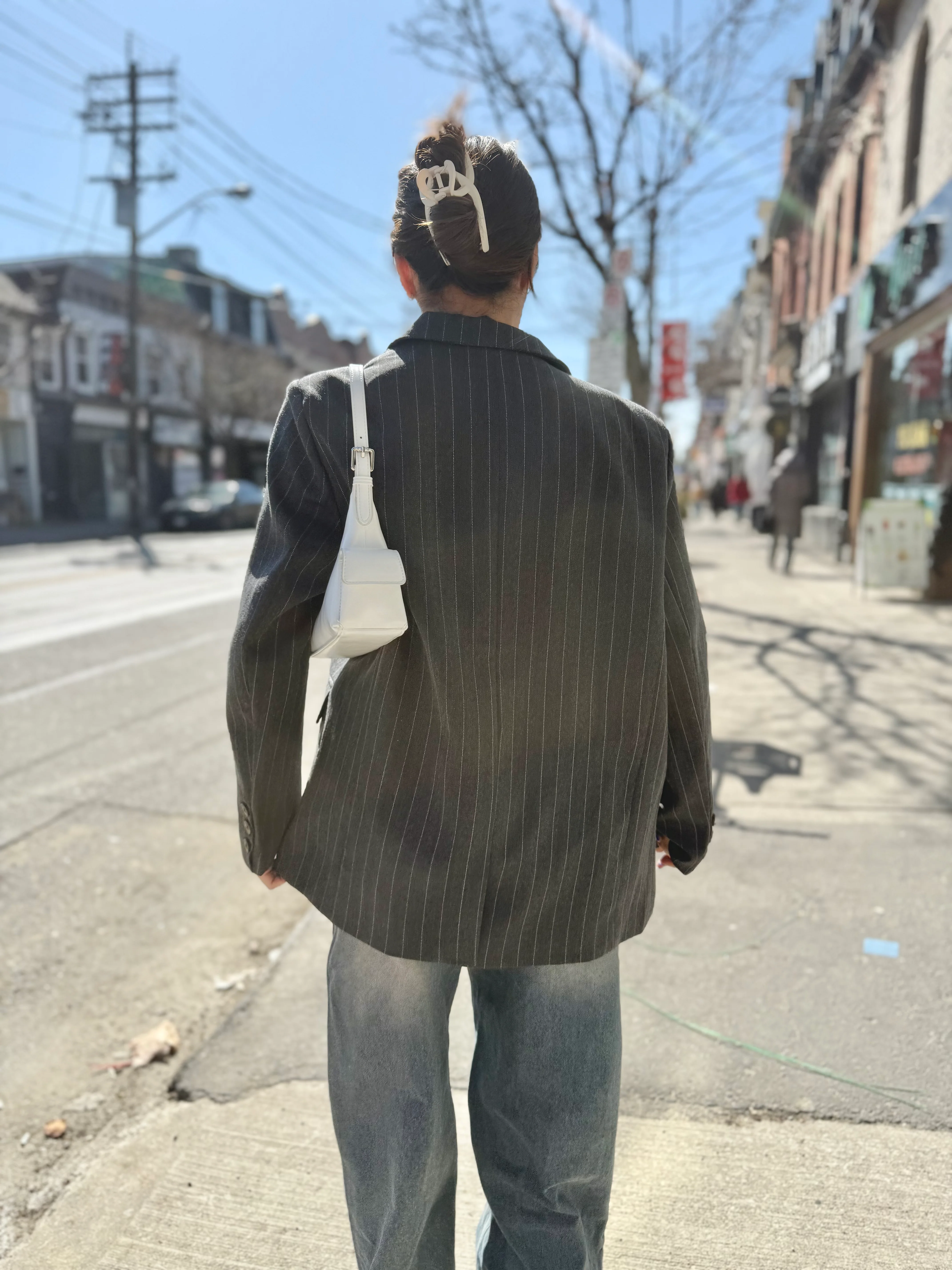 PATZO Oversized stripe blazer - Image 4