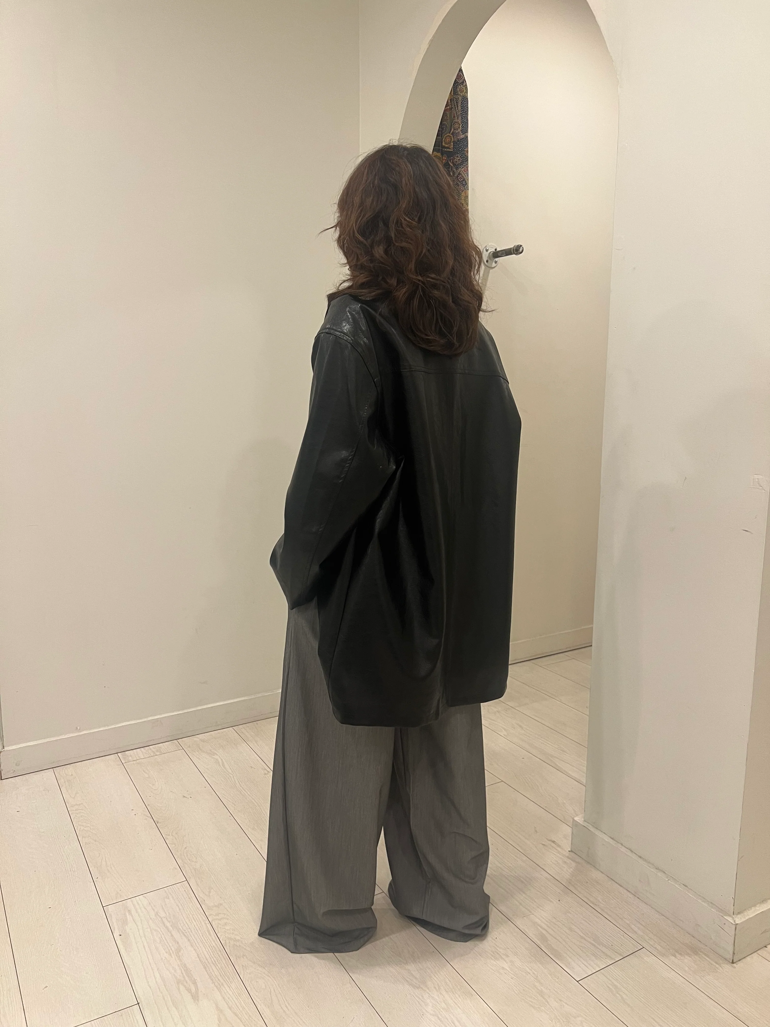 PIKO Shiny faux leather coat - Image 10