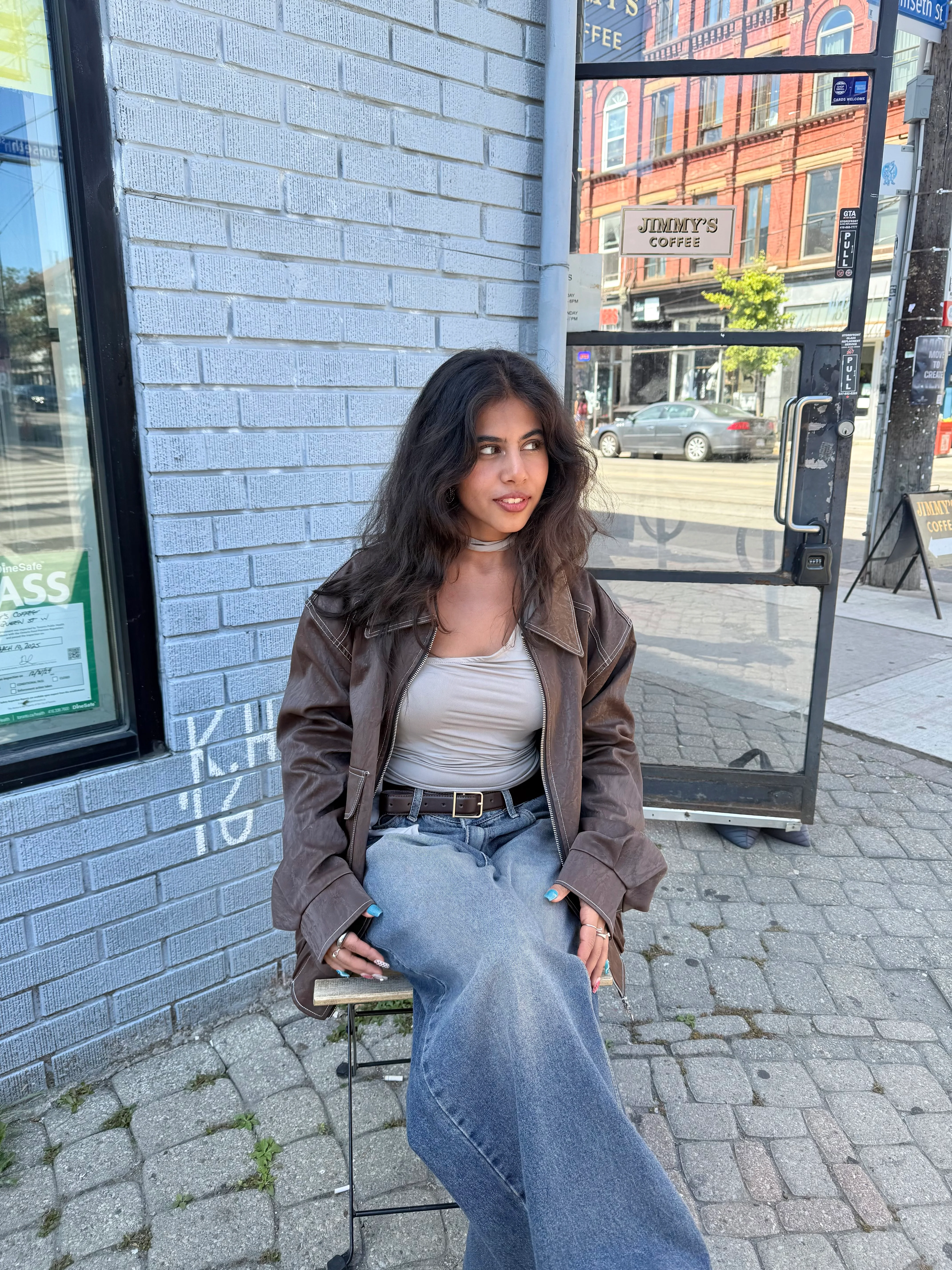 PINT Faux leather bomber - Image 9