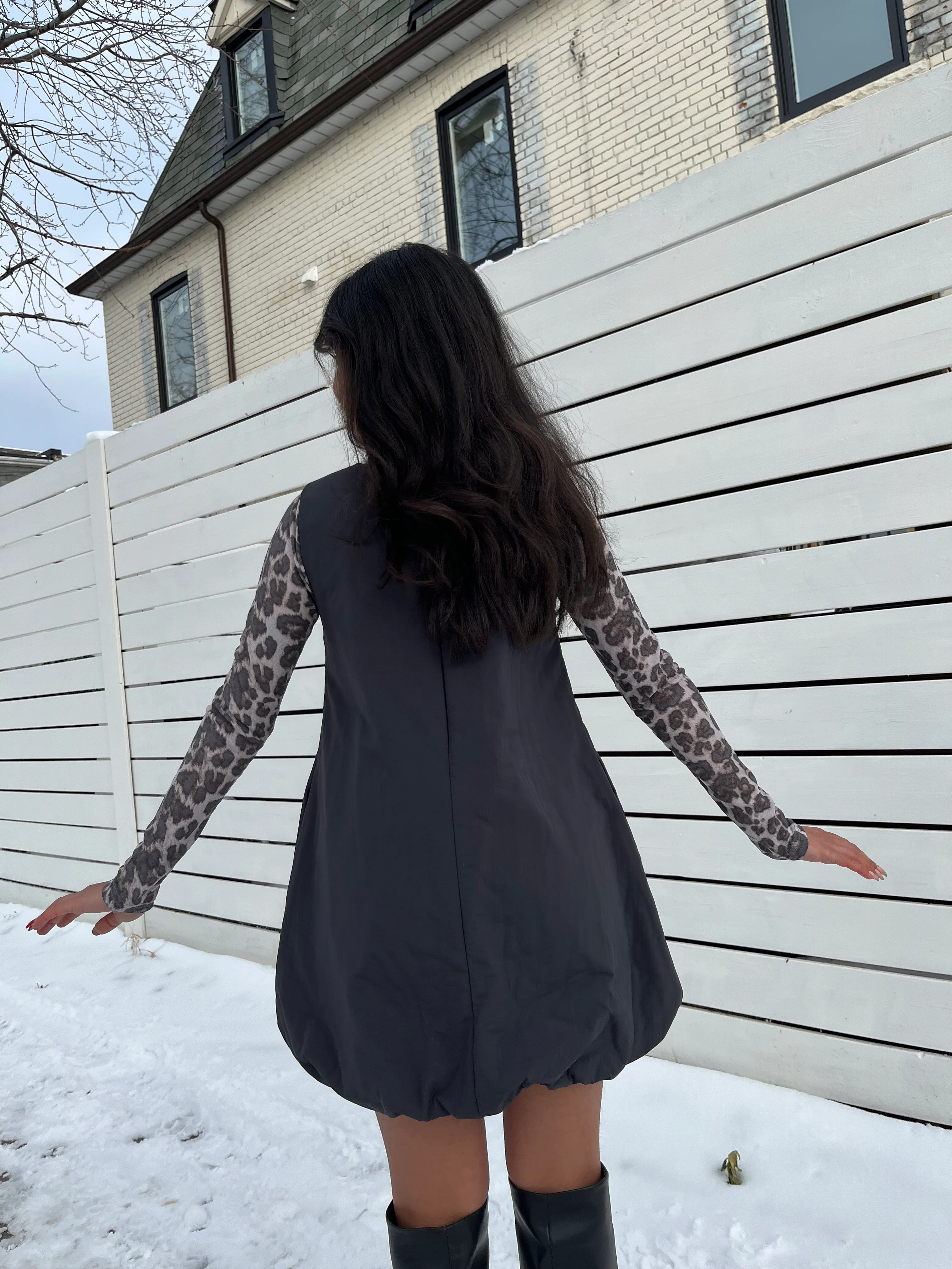 PRIME Padded balloon dress - Image 15