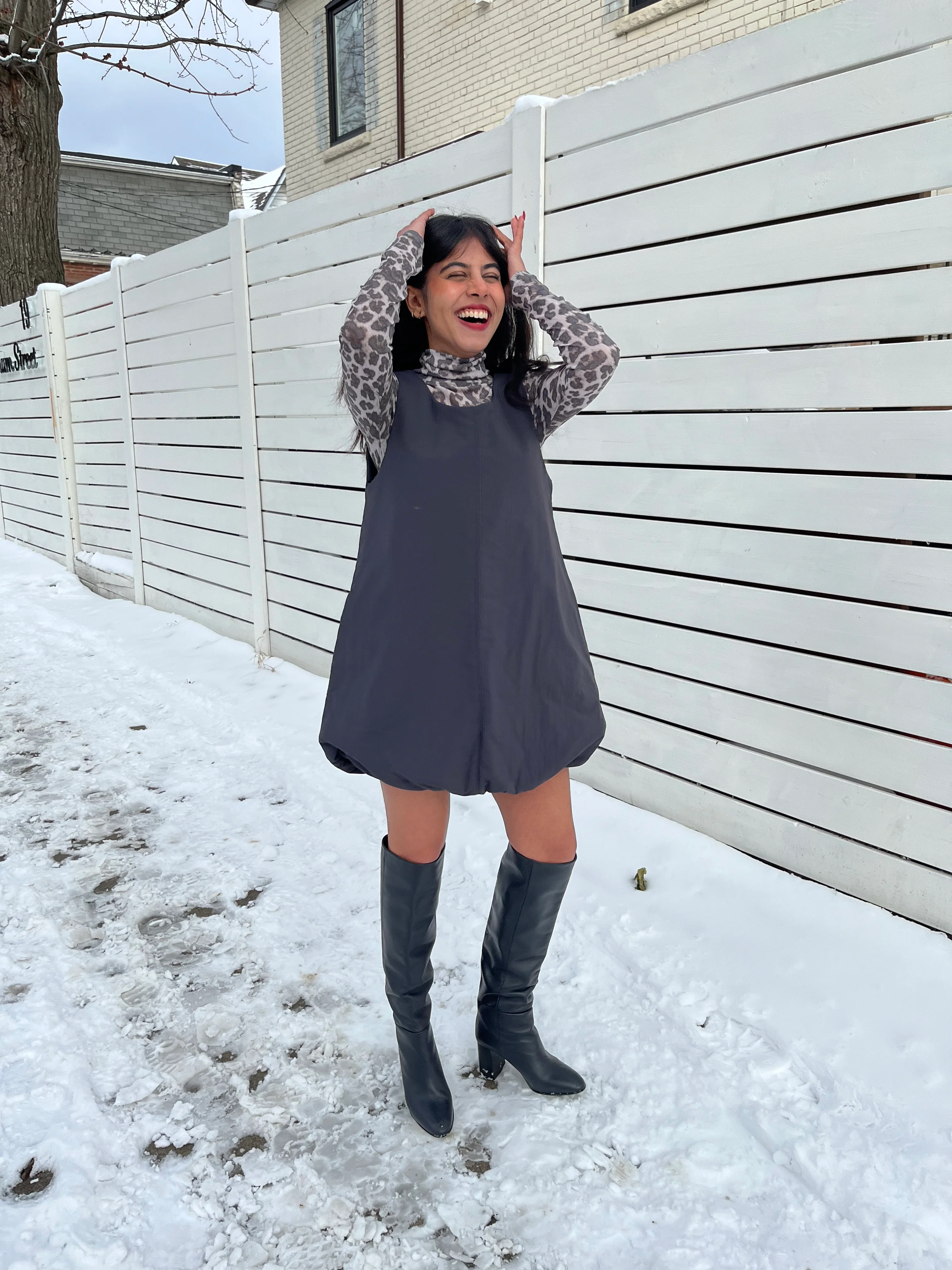 PRIME Padded balloon dress - Image 16