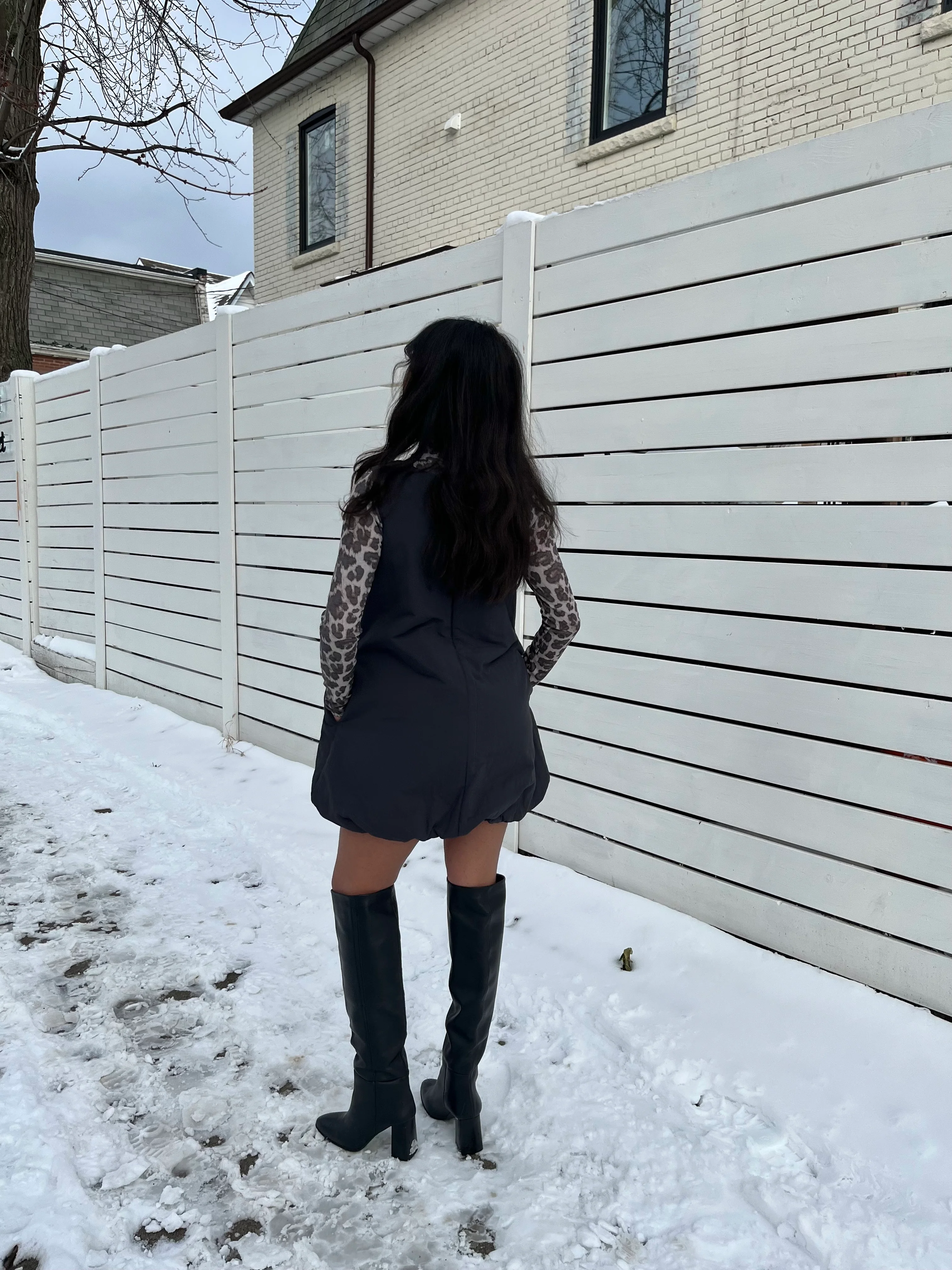 PRIME Padded balloon dress - Image 18