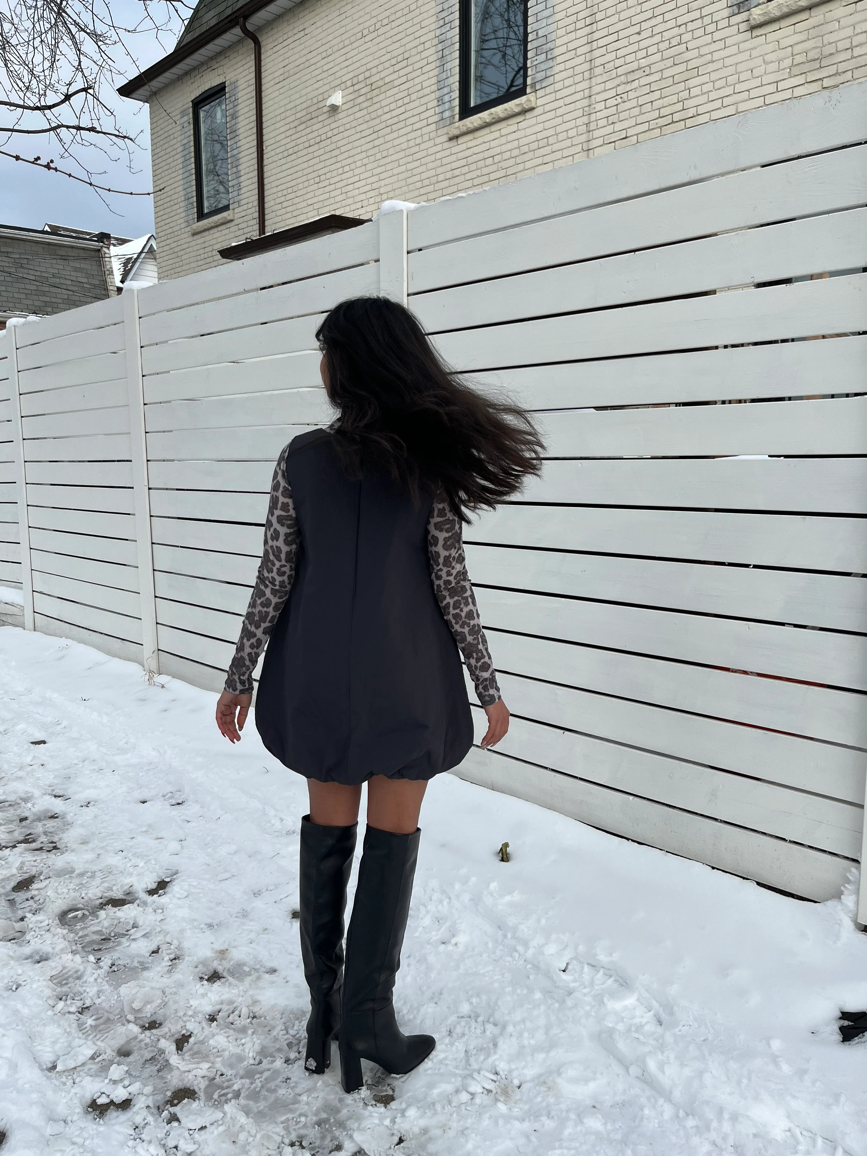 PRIME Padded balloon dress - Image 19