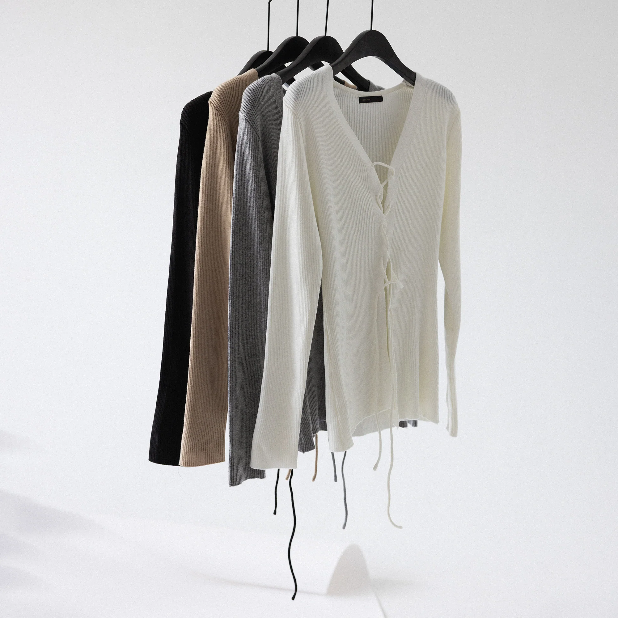 RACK Lace-up knit top - Image 2
