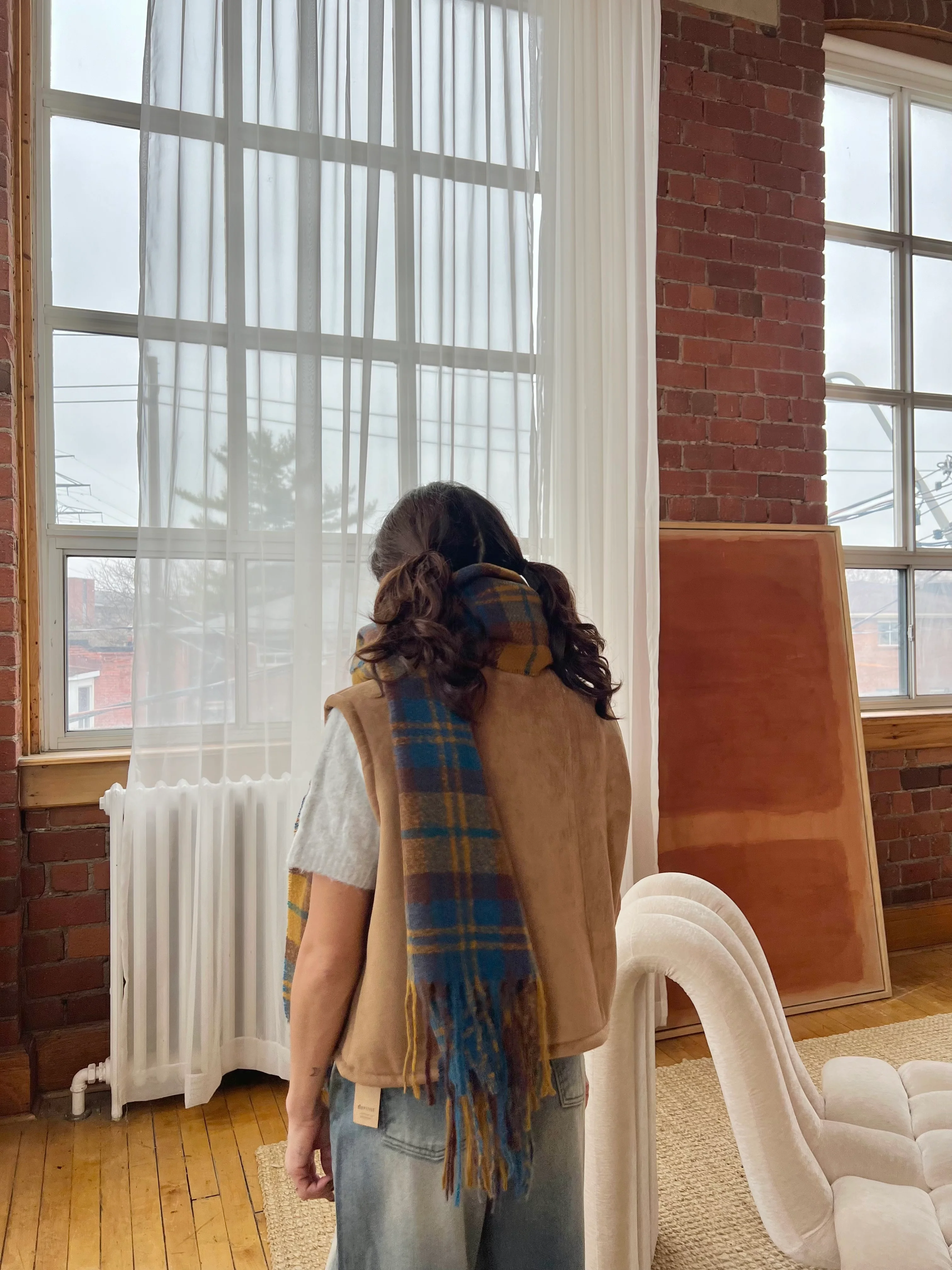 RANGE Plaid scarf - Image 9