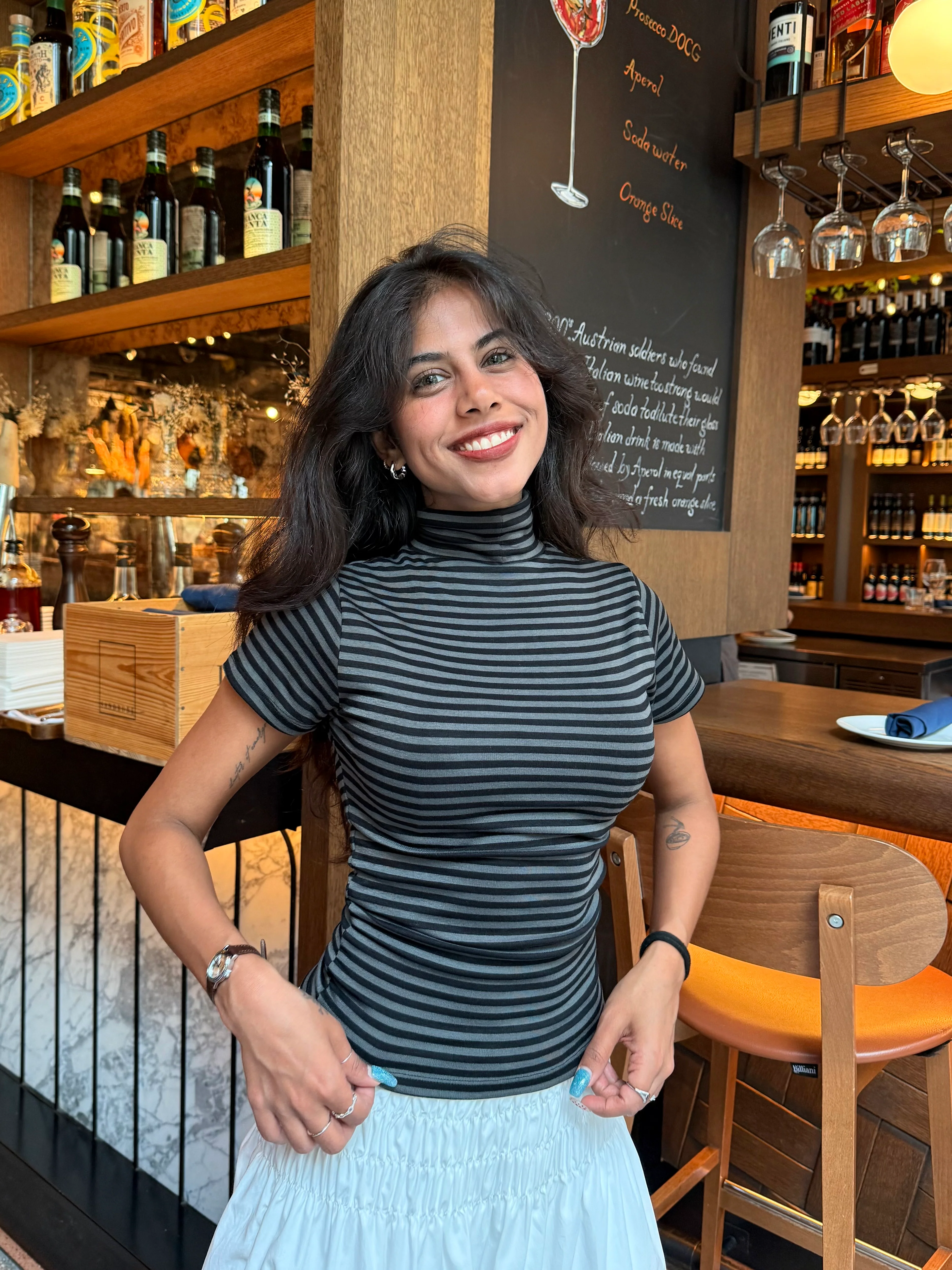 REAL Stripe turtleneck top - Image 3