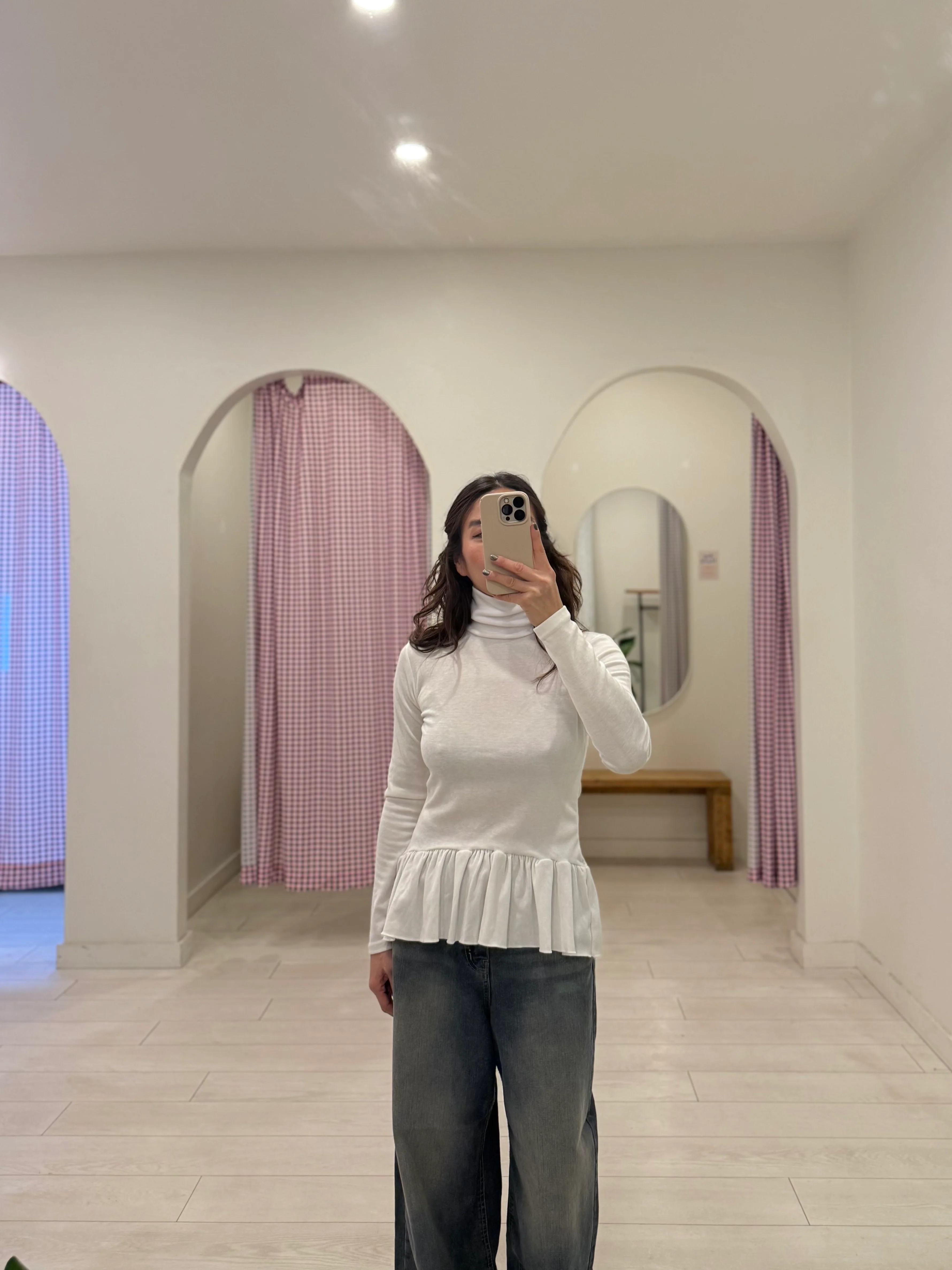 REILA White peplum top - Image 4