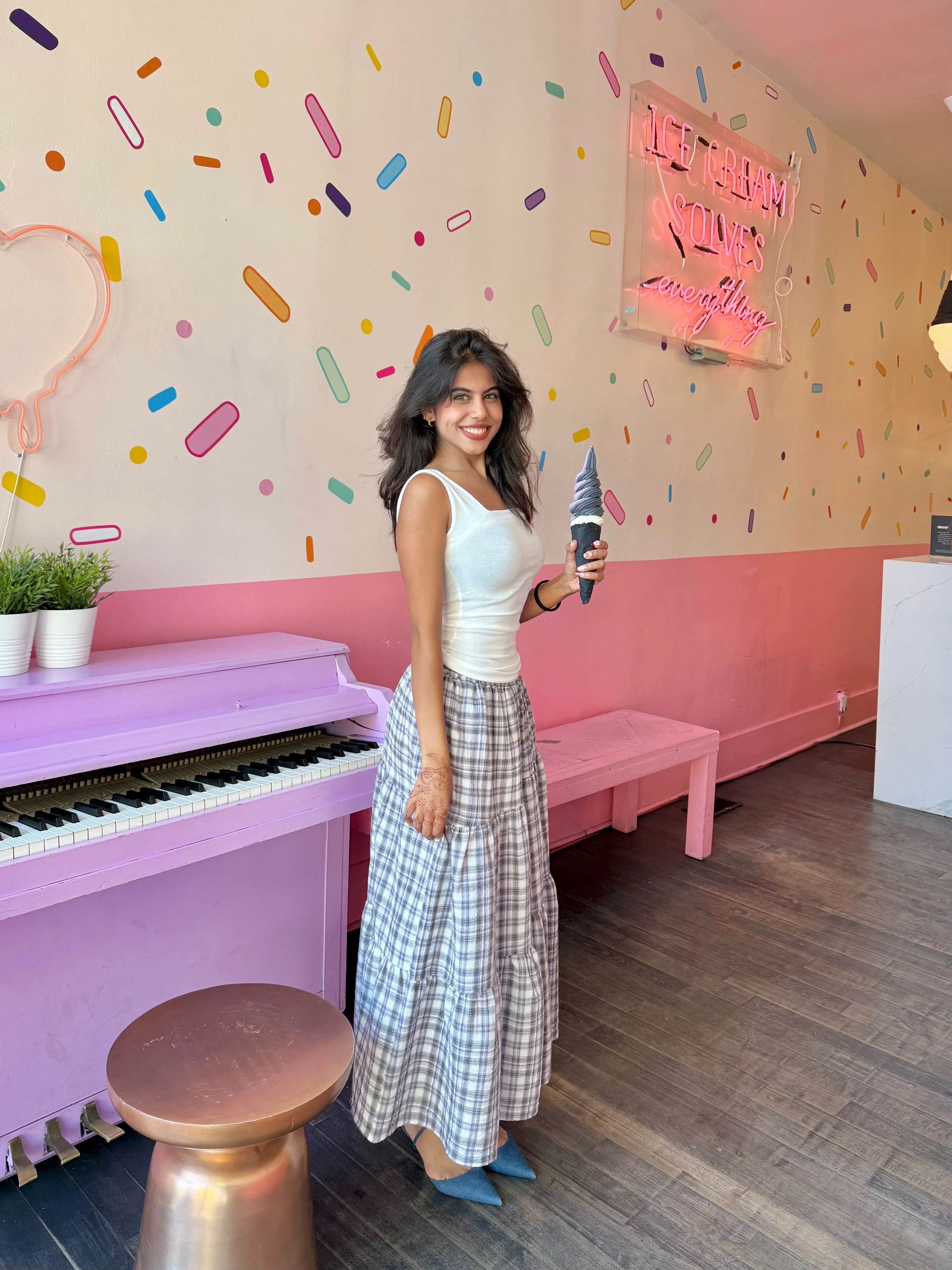 RHEENA Plaid maxi skirt - Image 4