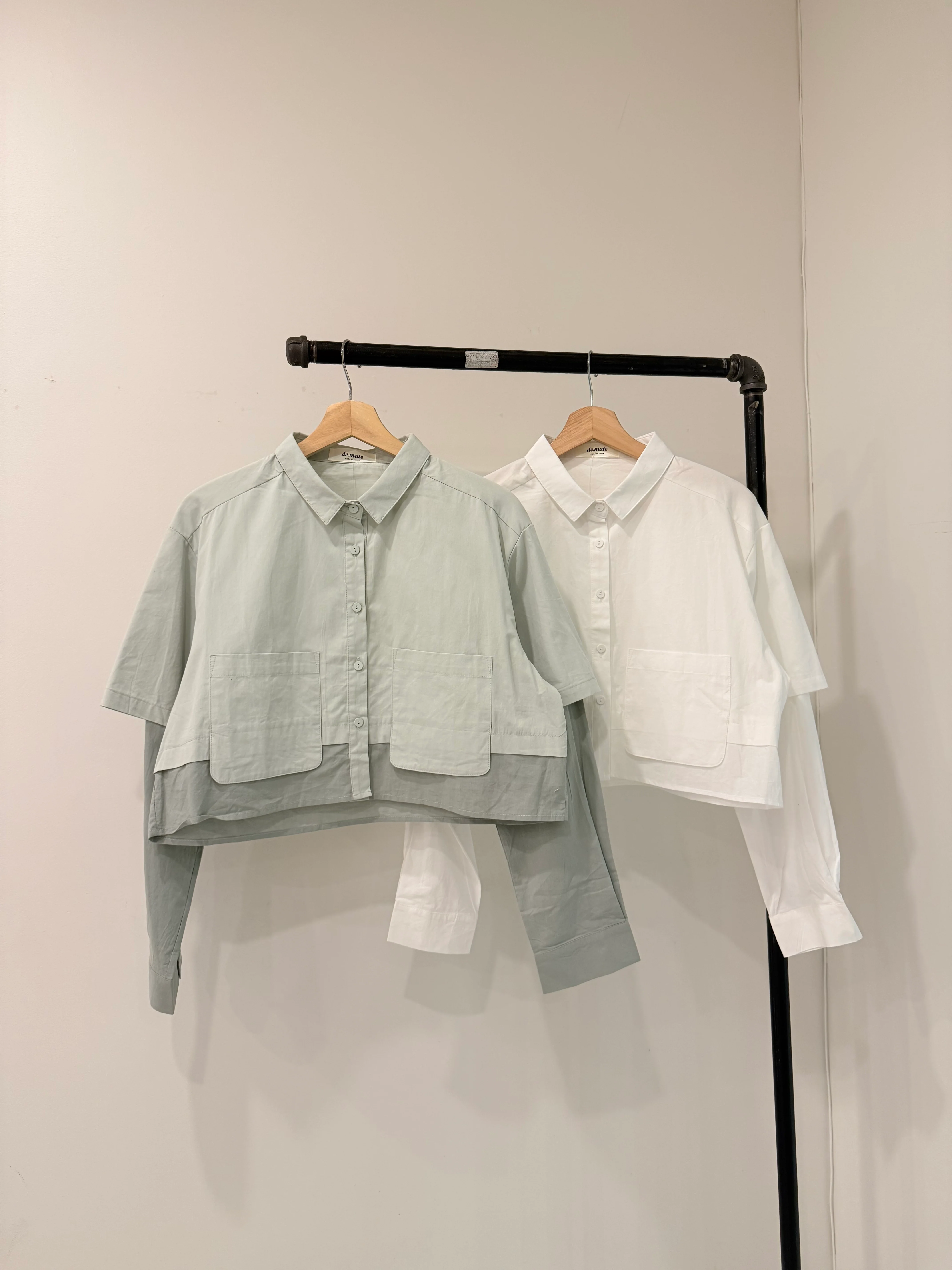 RONNY Layered crop shirt - Image 9