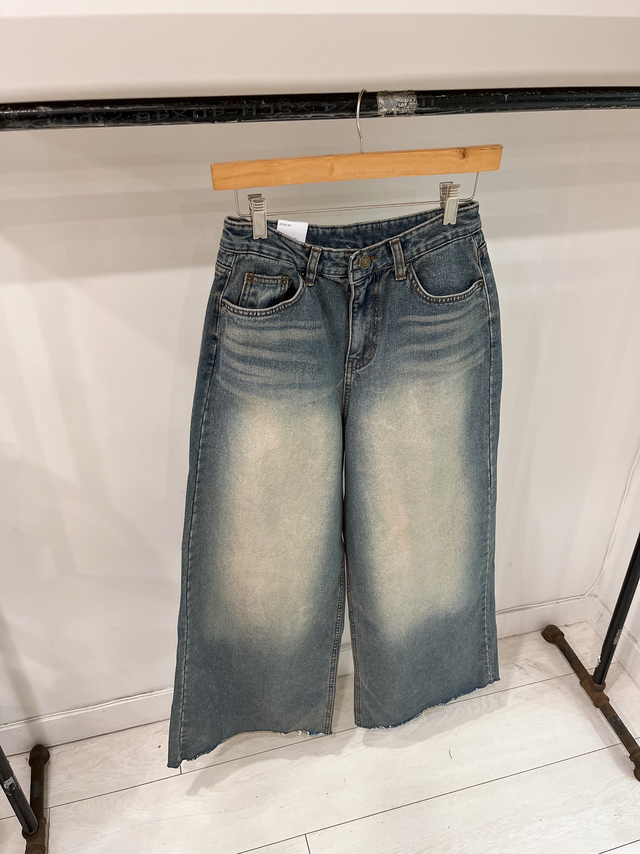 SLICK Acid washed flare jeans - Image 14
