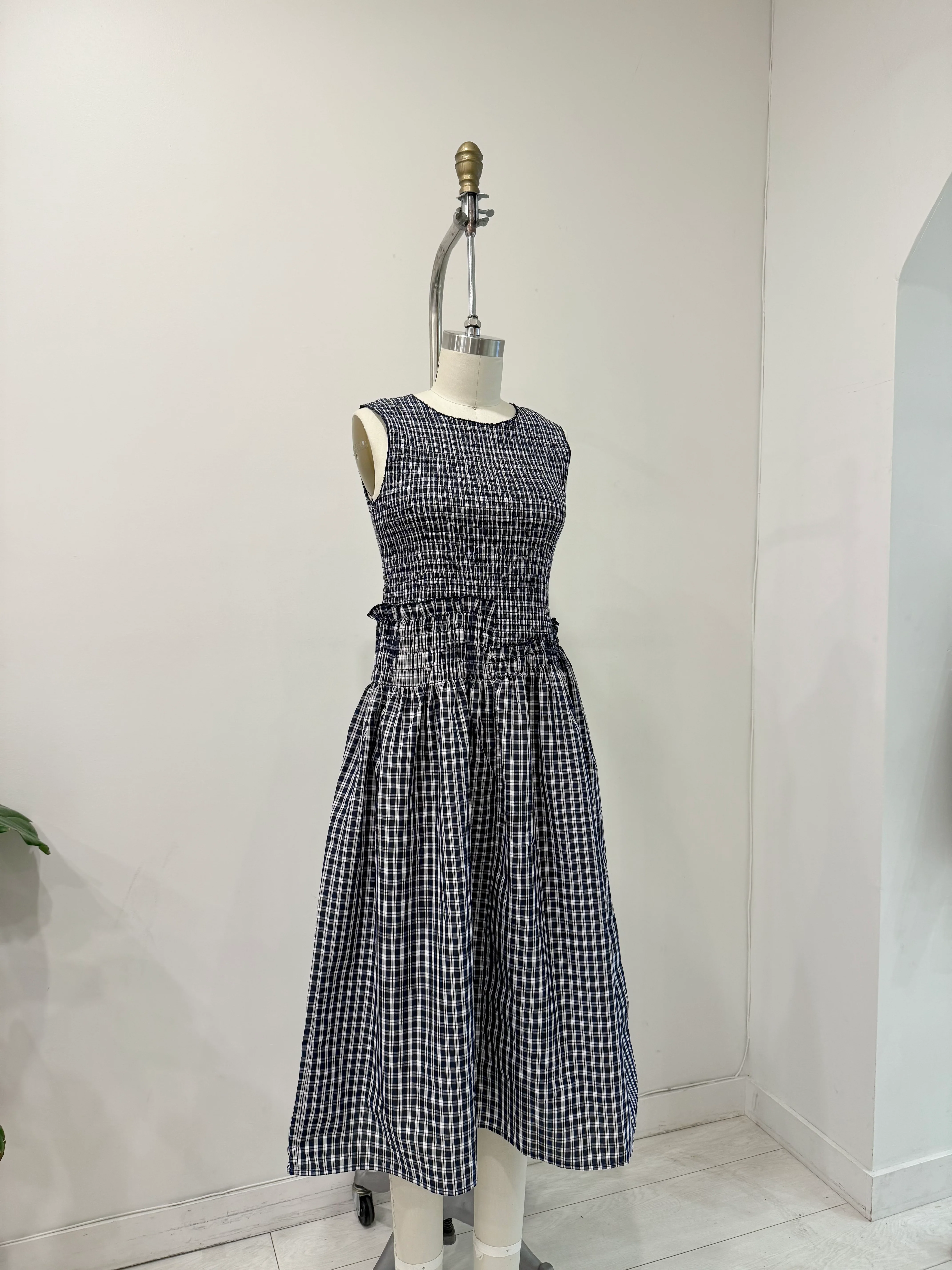 SOMSOM Printed smocked dress - Image 3