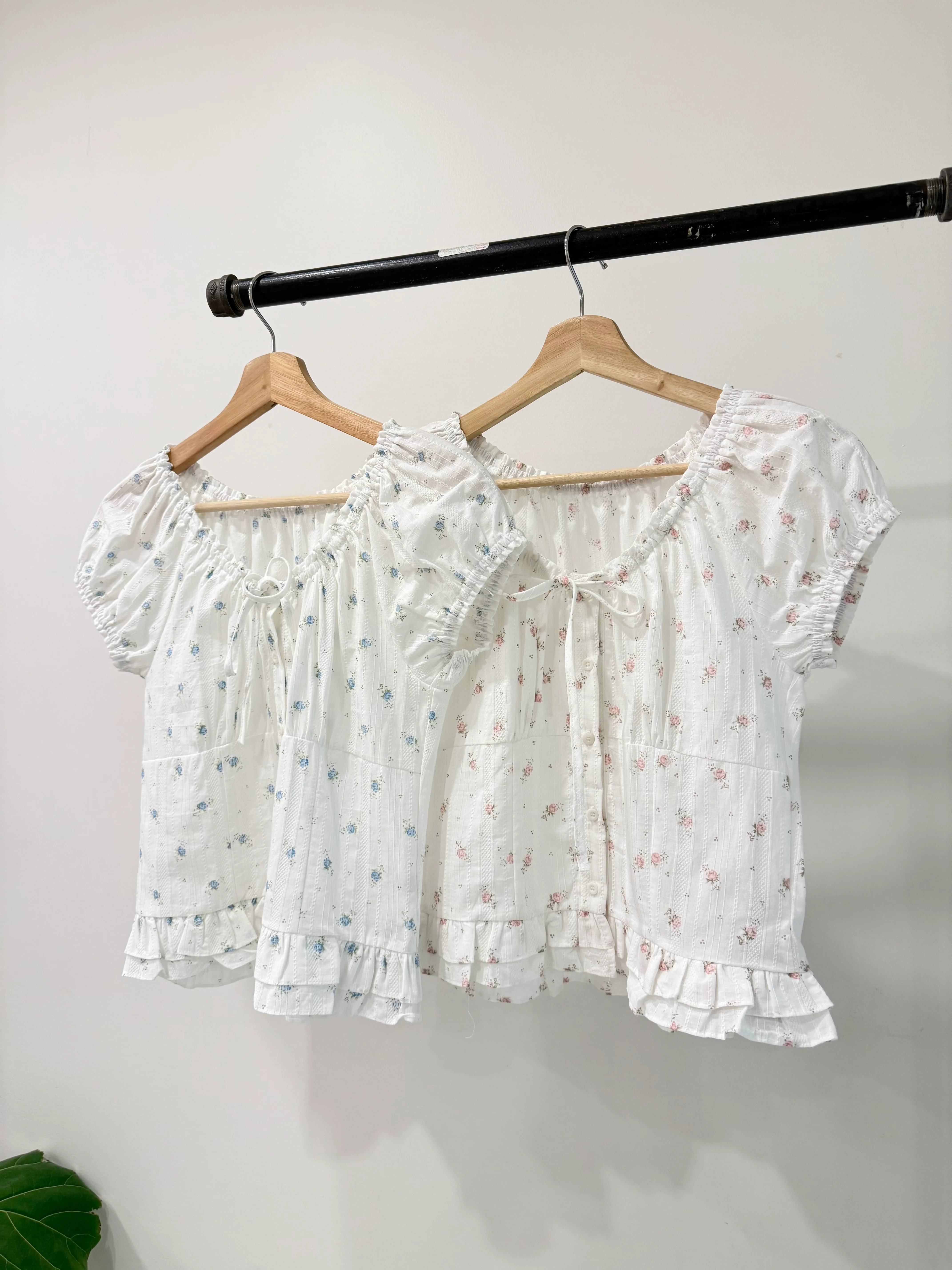 TATE Gathered floral blouse - Image 2