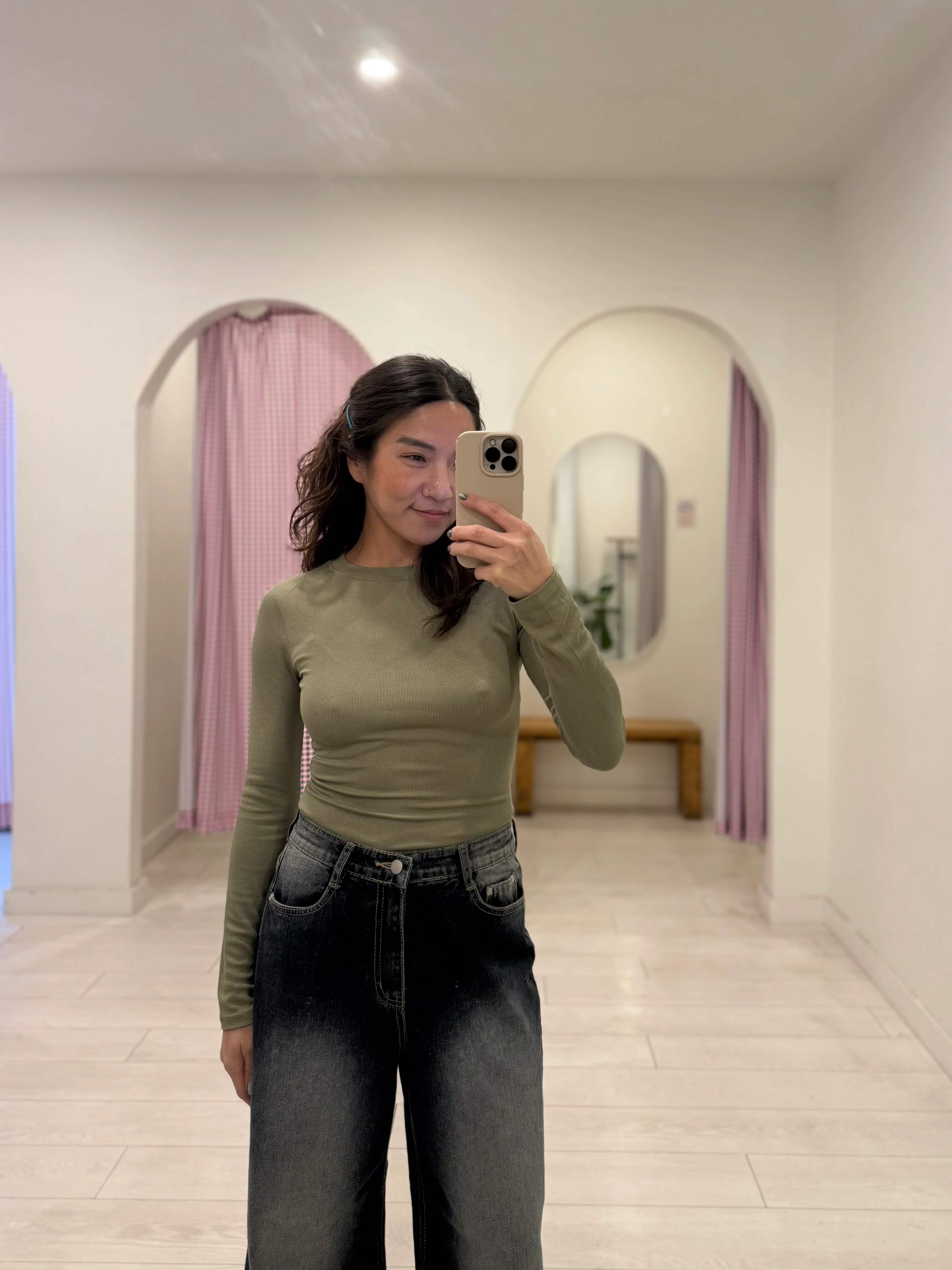 TOVIO Ribbed basic long sleeve top - Image 8