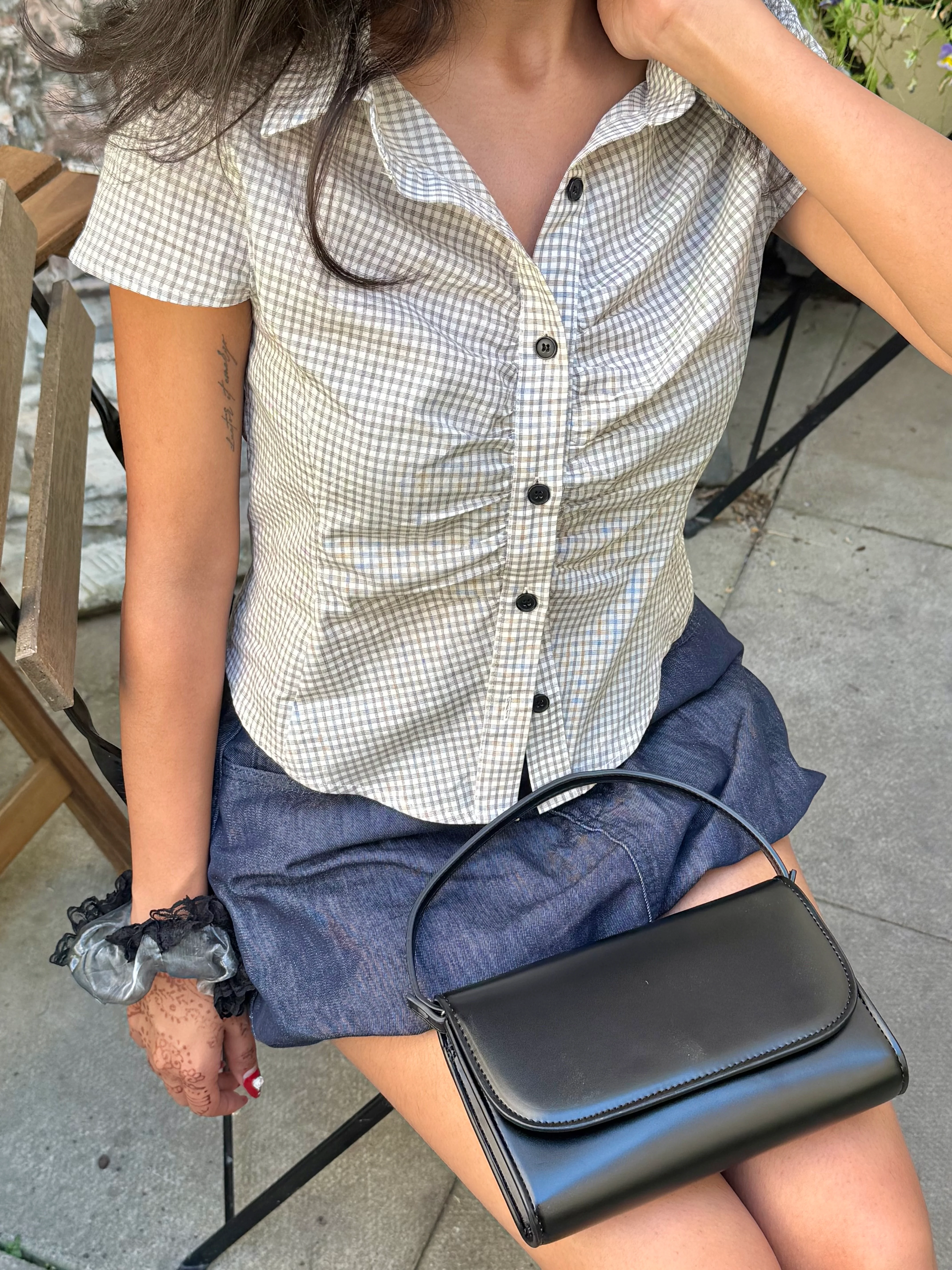 TOUCH Balloon jean skirt - Image 11