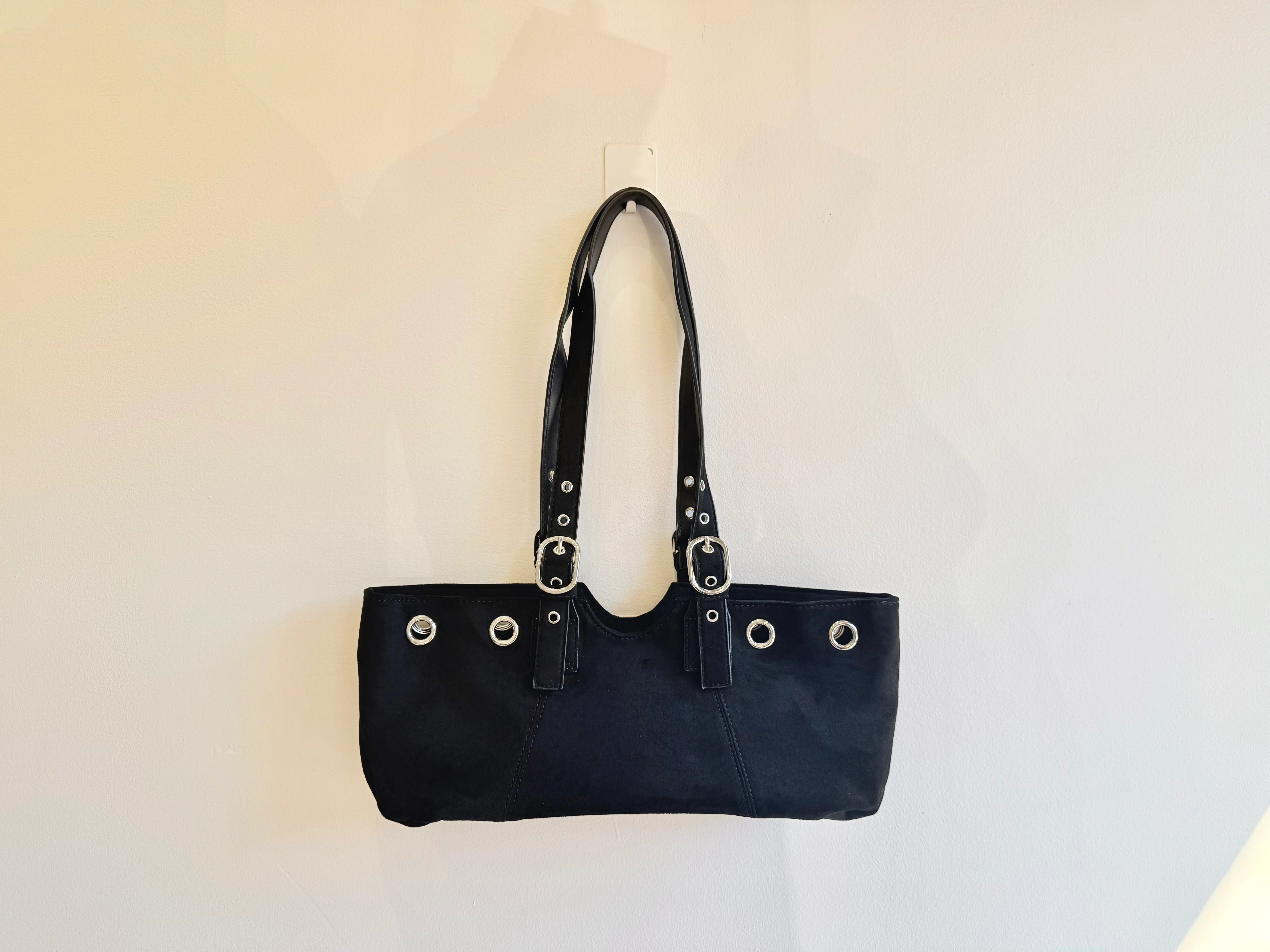 VELO Belted faux suede bag - Image 18