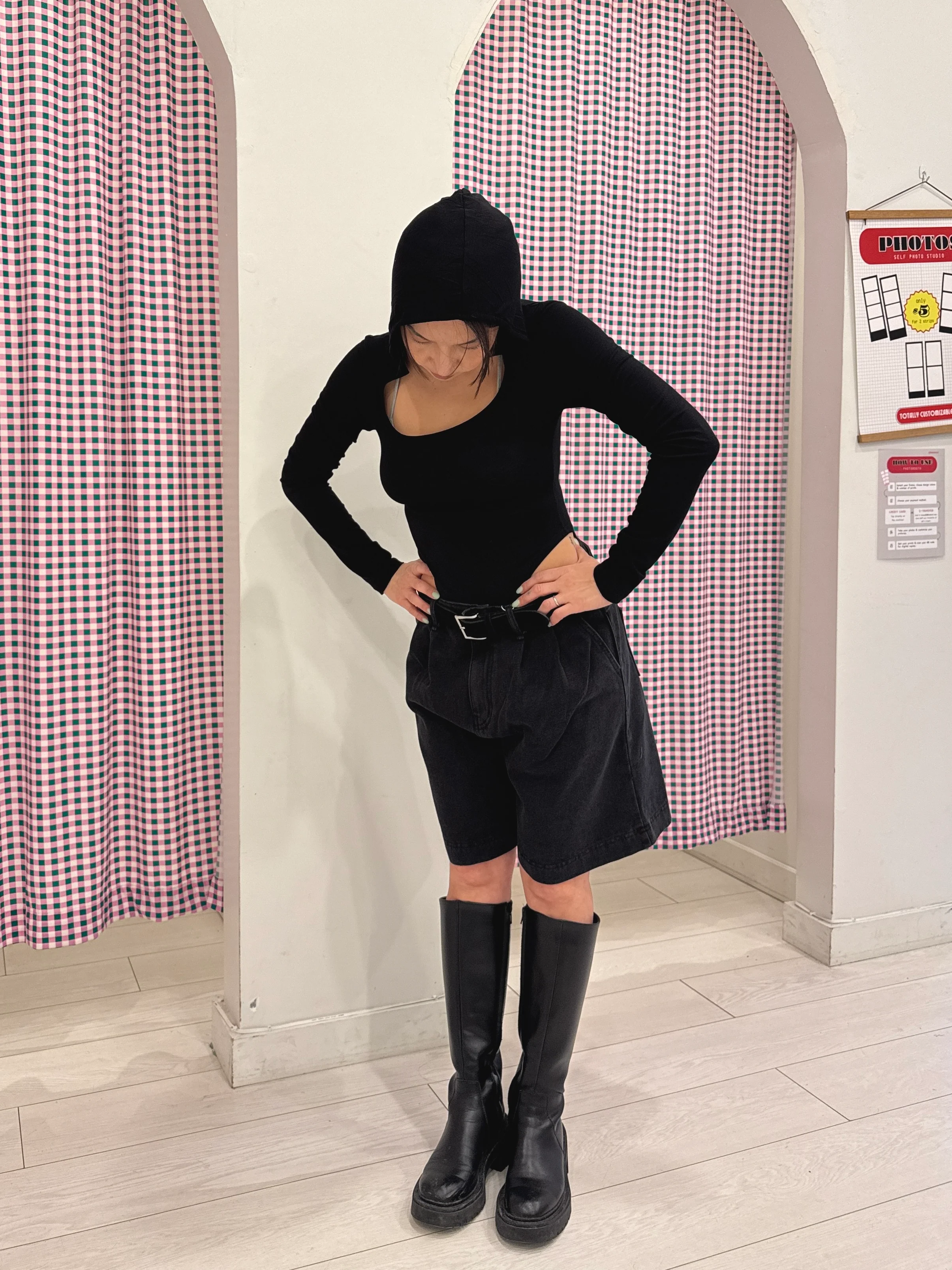 VOICE Black denim shorts - Image 18