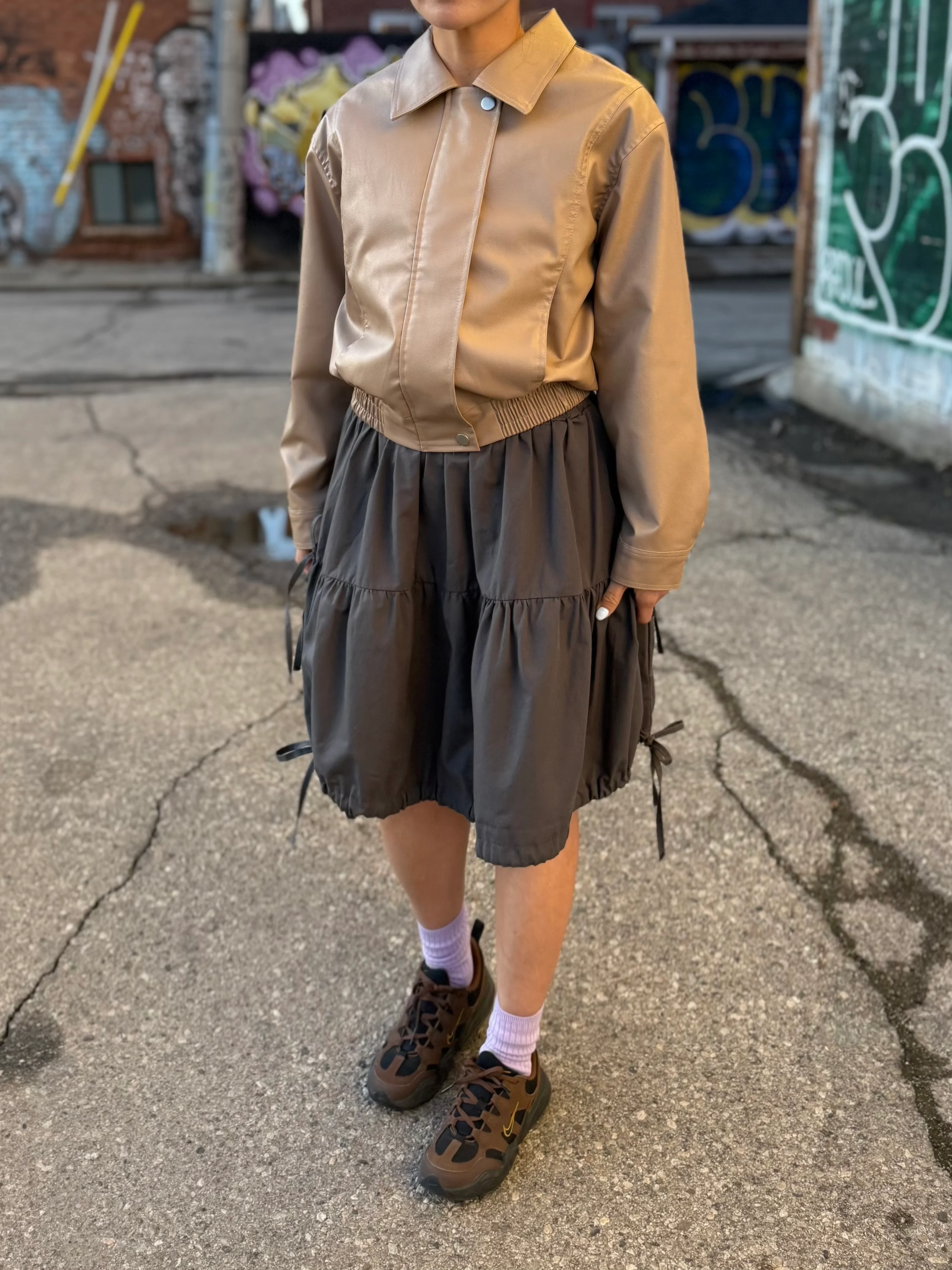WENJY Midi ribbon skirt