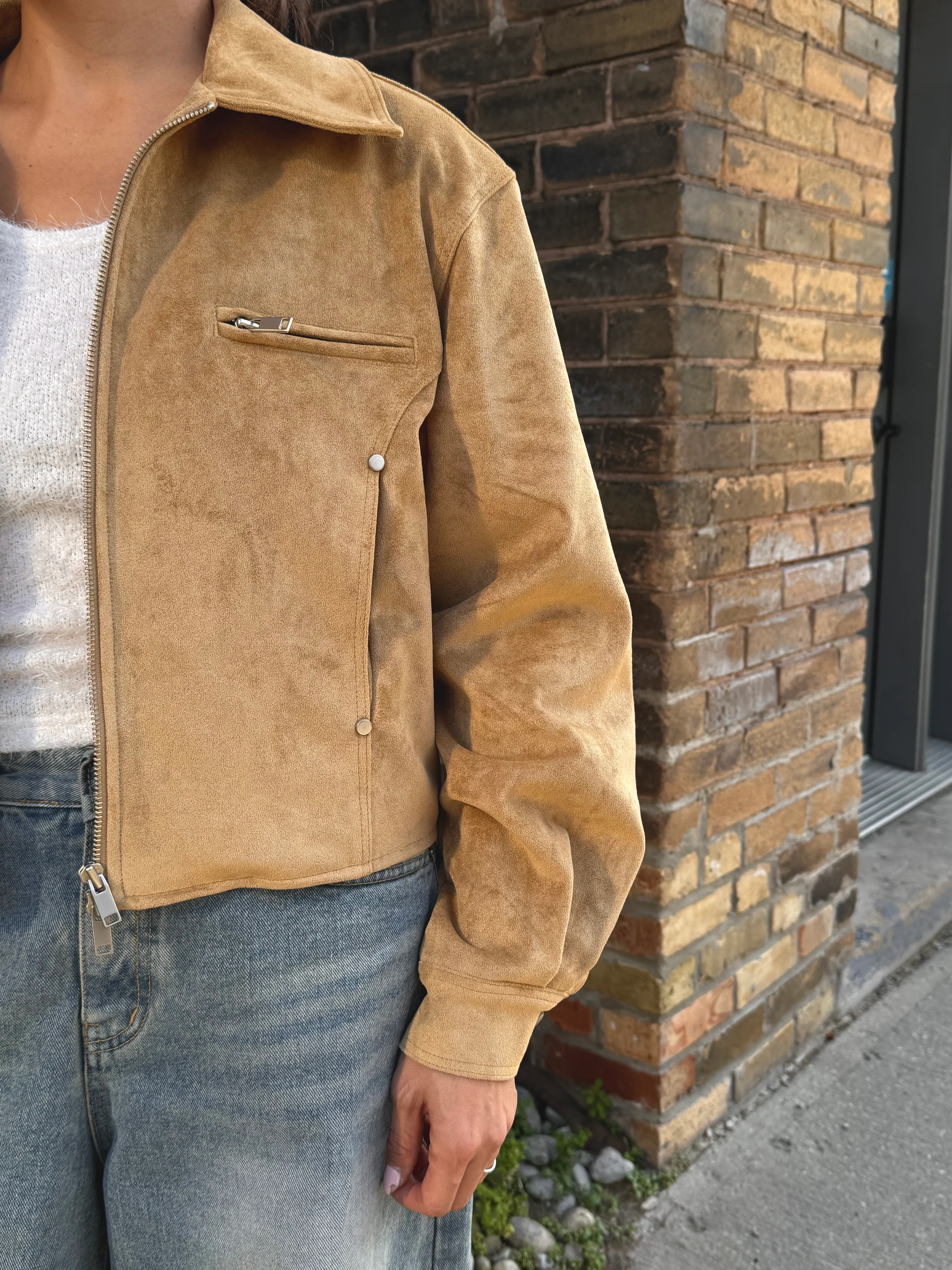 WHY Suede bomber jacket - Image 12